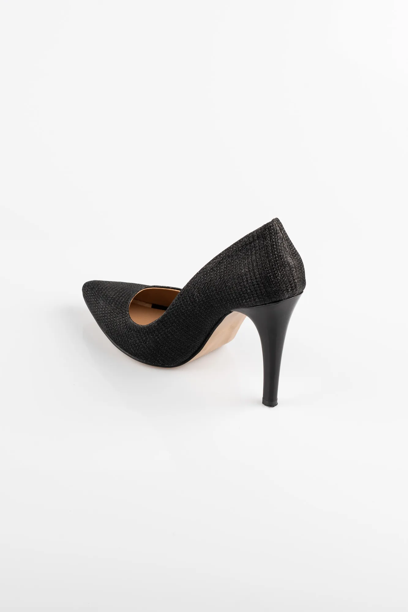 Black-Silvery Stiletto ABC1090