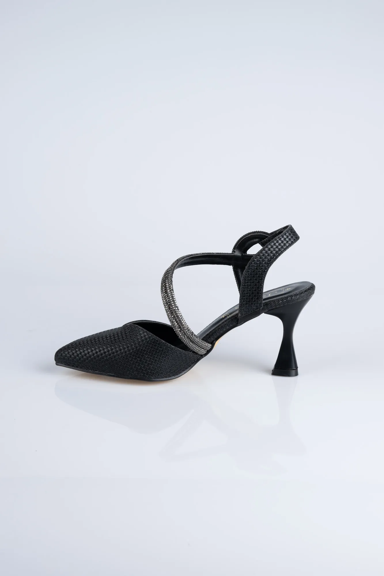 Black-Silvery Stiletto MJC8009