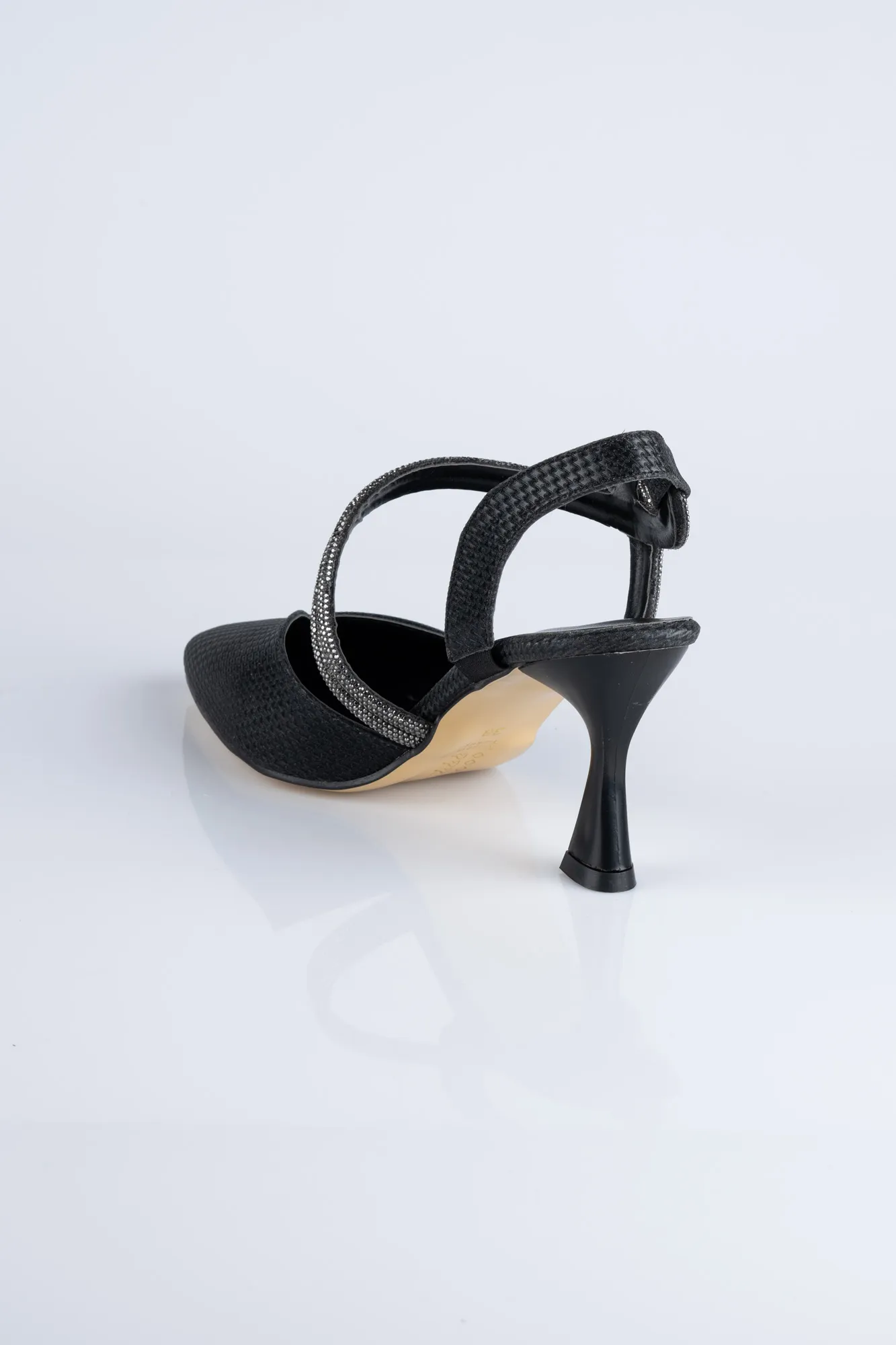 Black-Silvery Stiletto MJC8009