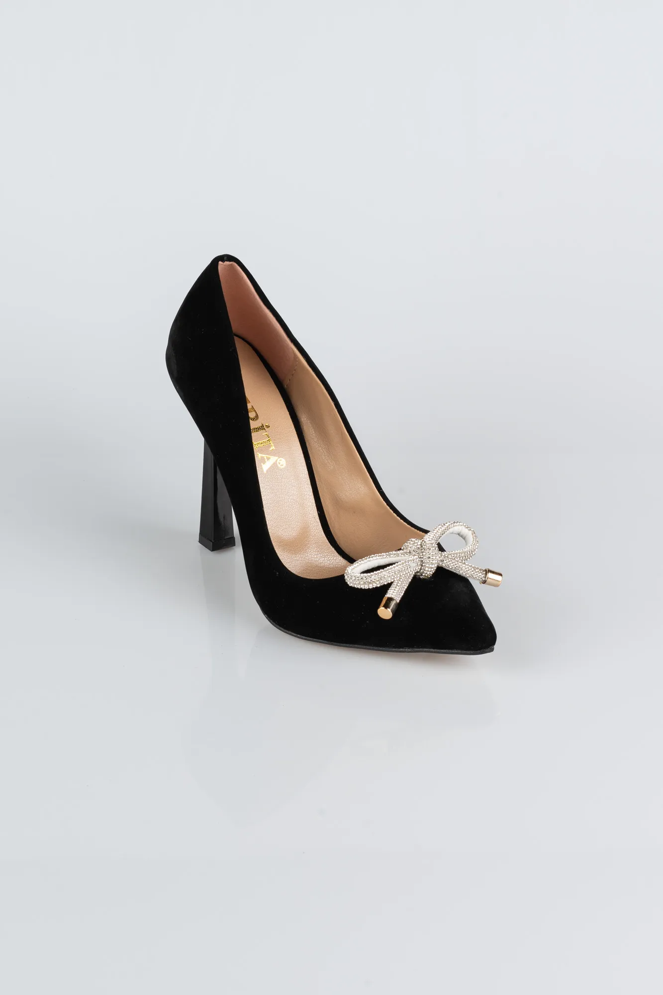 Black-Suede Stiletto ABN1095