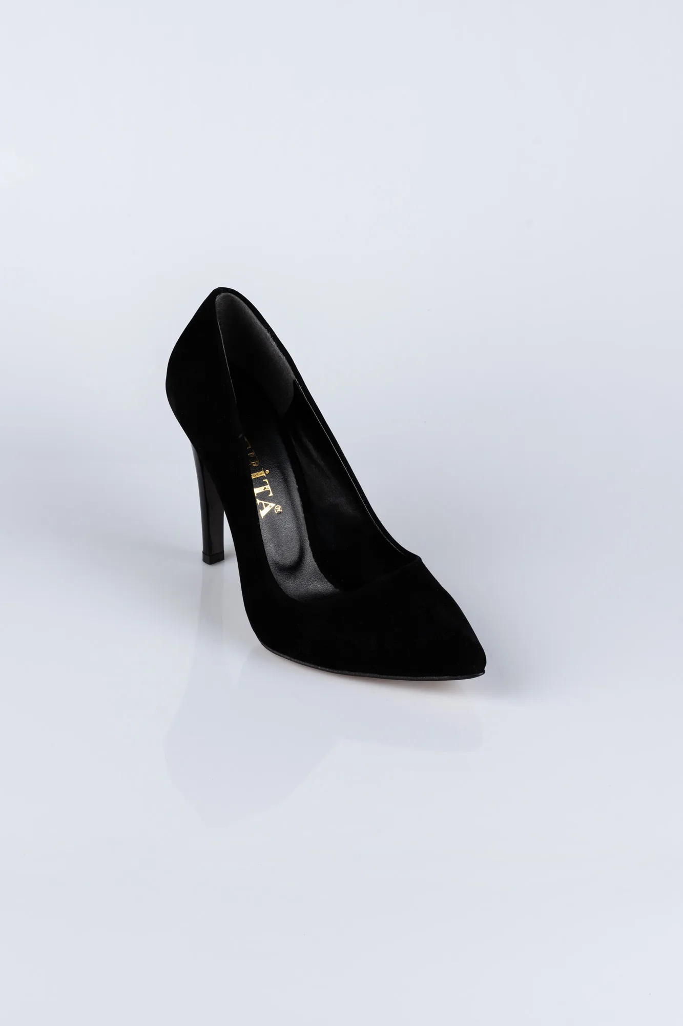Black-Suede Stiletto ABN1096