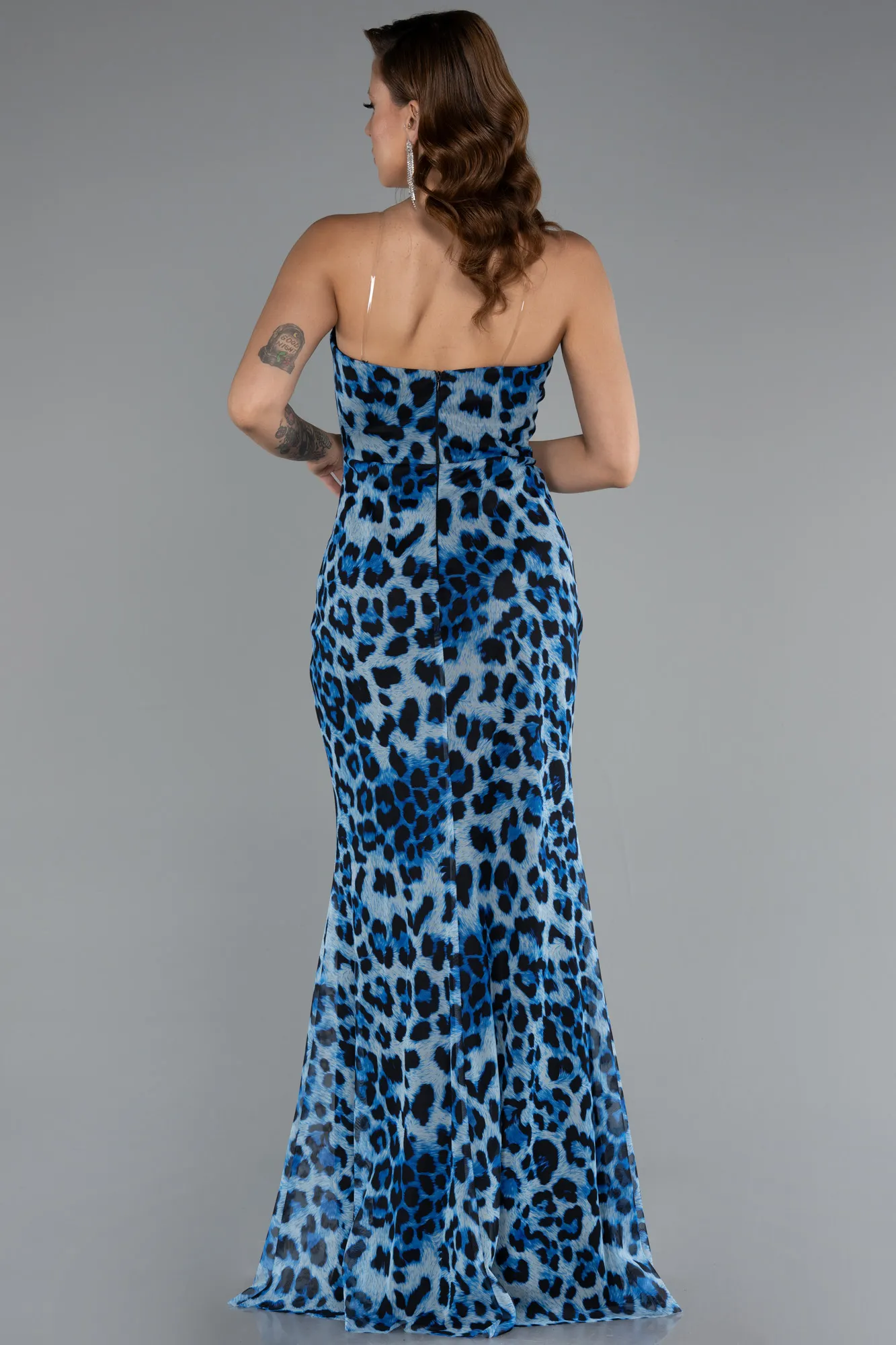 Blue-Long Evening Dress ABU5170