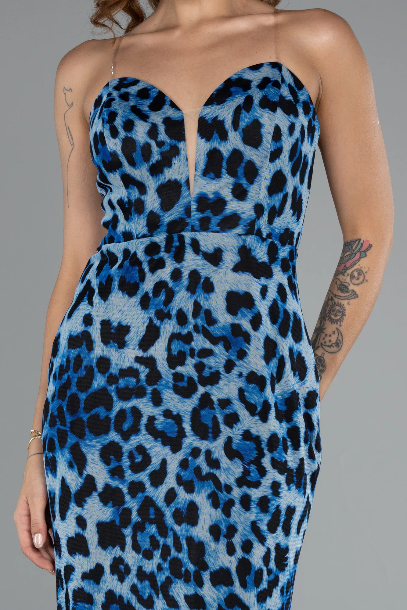 Blue-Long Evening Dress ABU5170