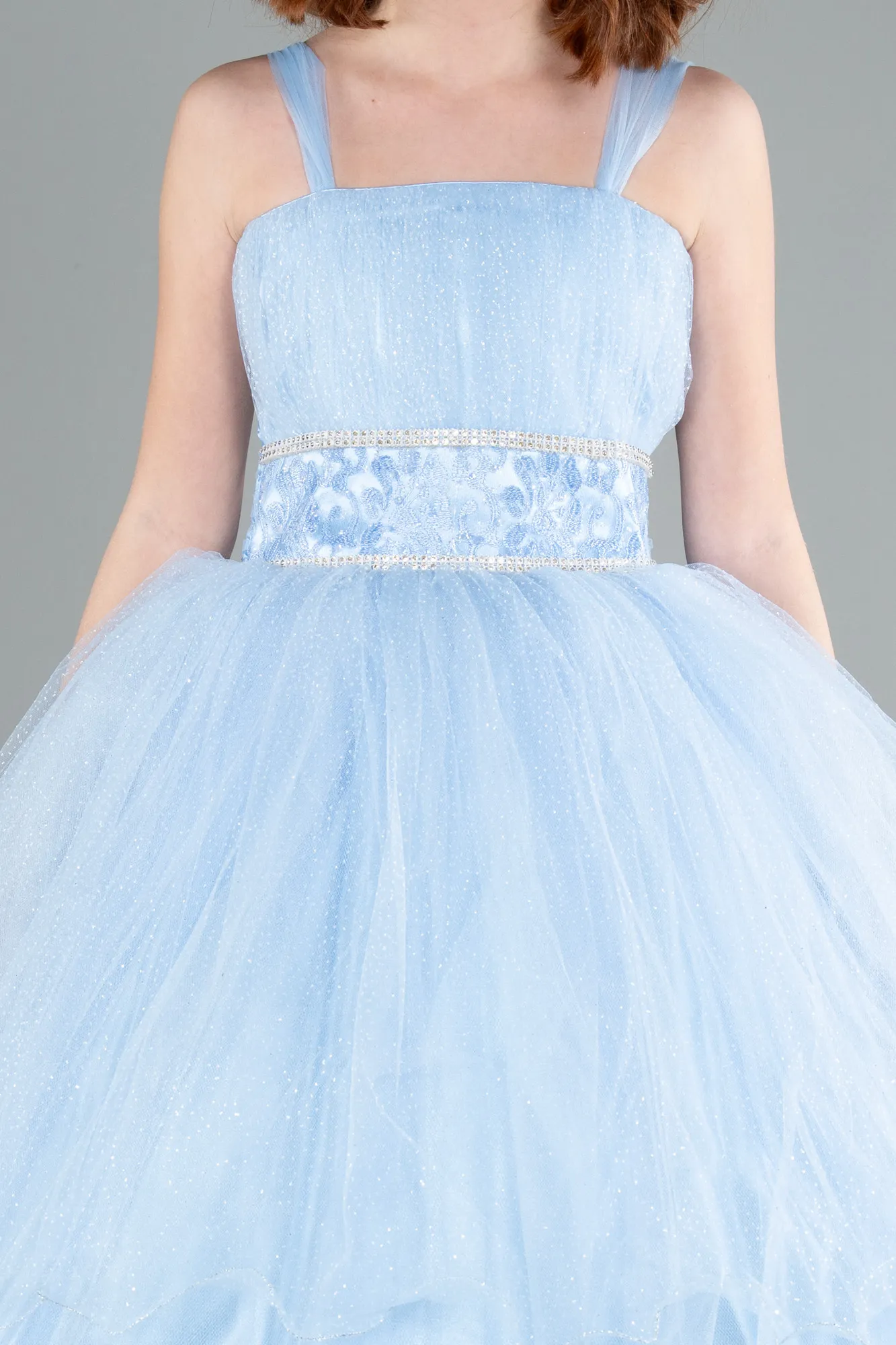 Blue-Long Kid Wedding Dress ABU3900