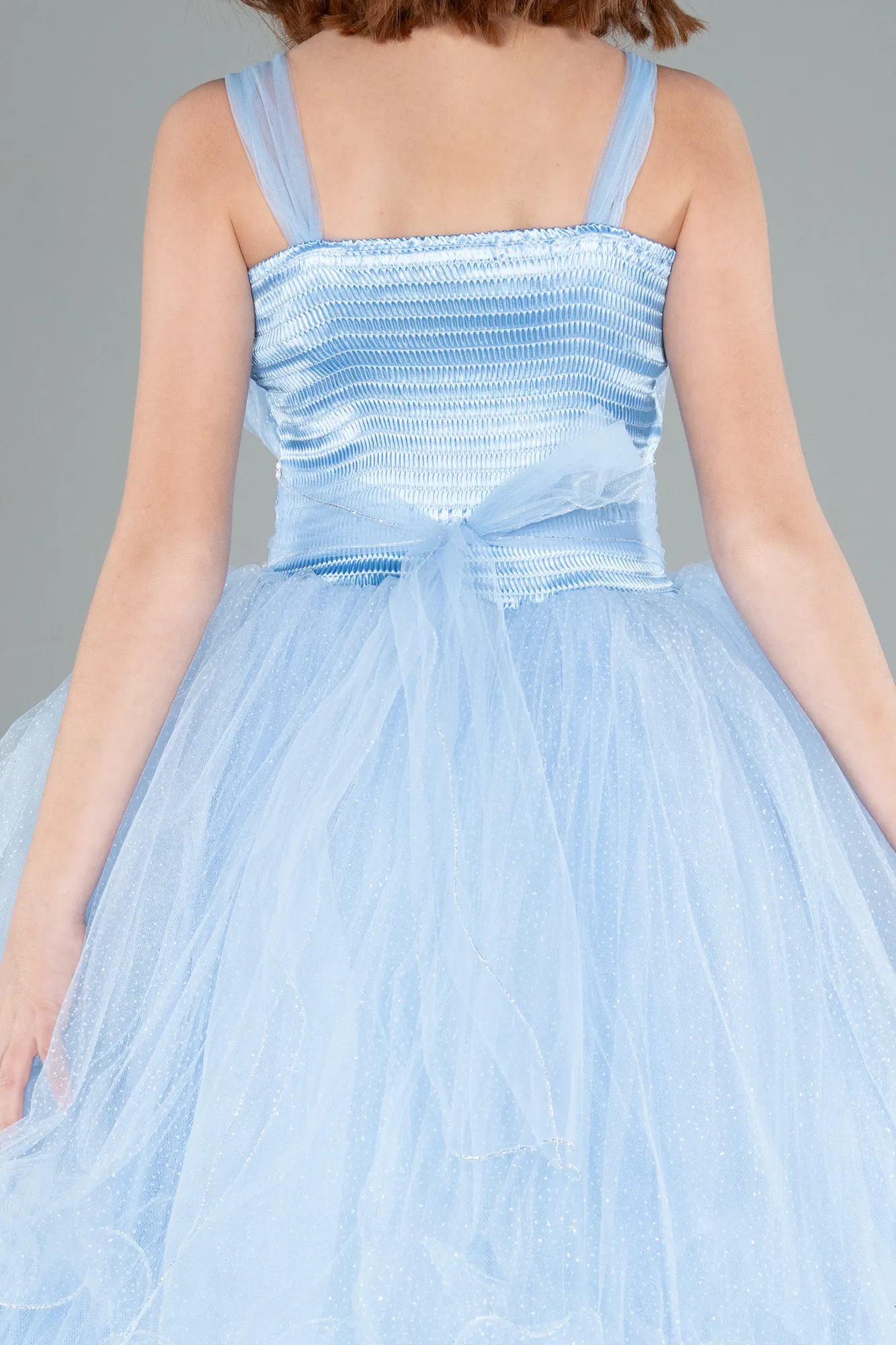 Blue-Long Kid Wedding Dress ABU3900