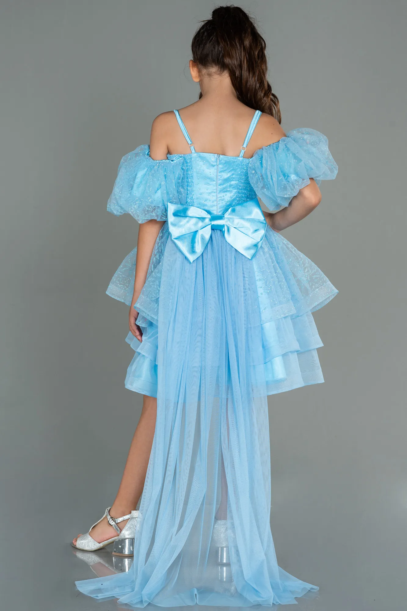 Blue-Short Girl Dress ABK1716