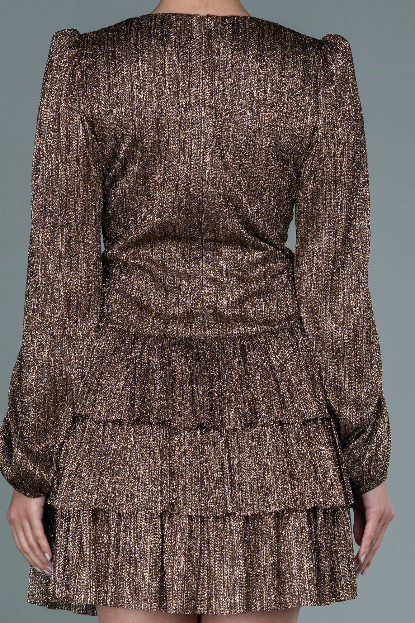 Bronze-Short Invitation Dress ABK1542