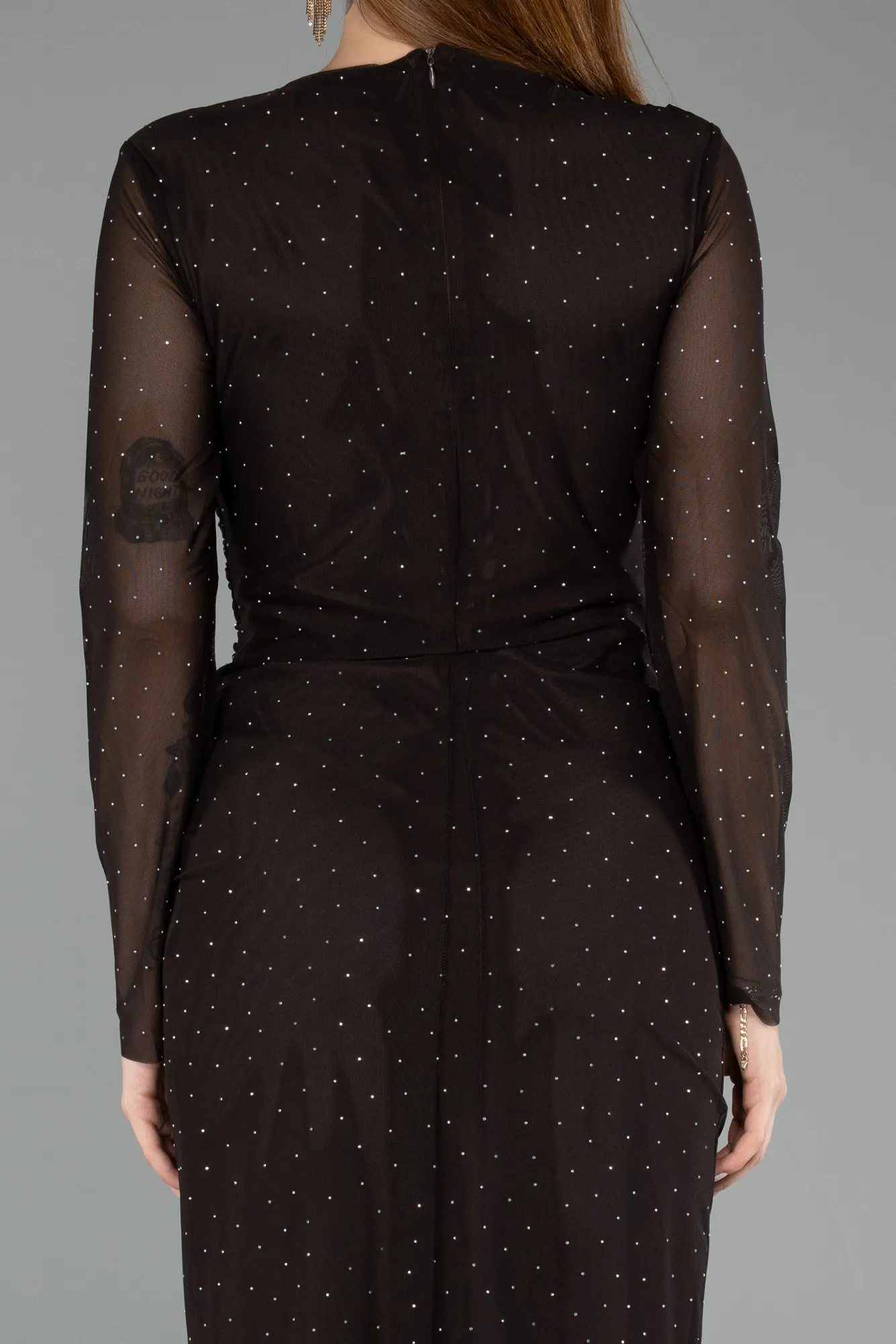 Brown-Midi Stony Cocktail Dress ABK2492