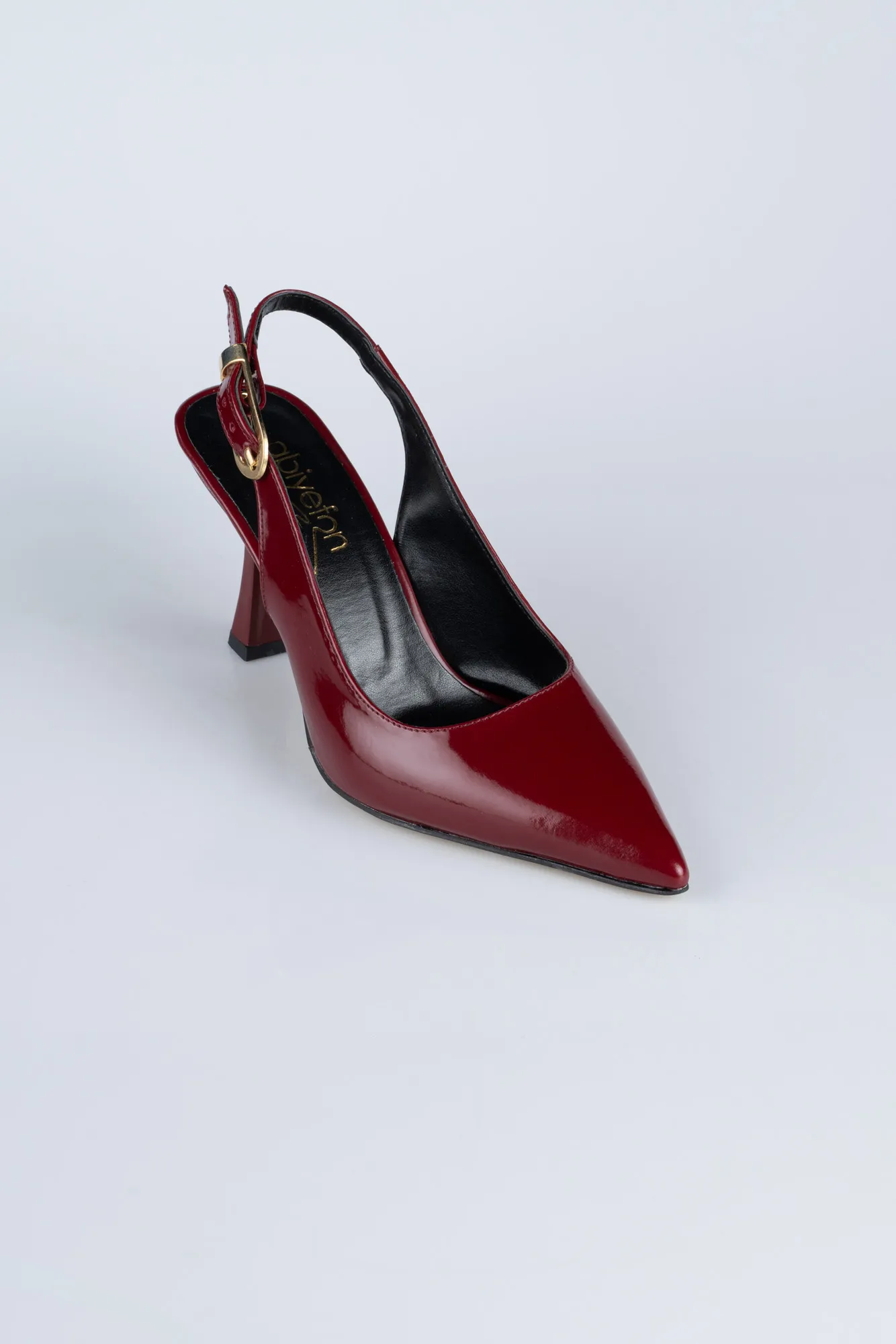 Burgundy-Patent Leather Evening Shoe ABR1130