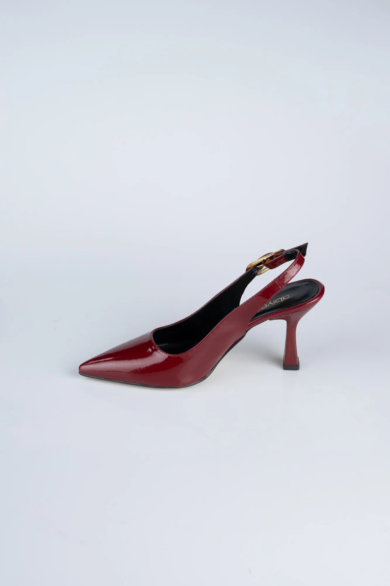 Burgundy-Patent Leather Evening Shoe ABR1130