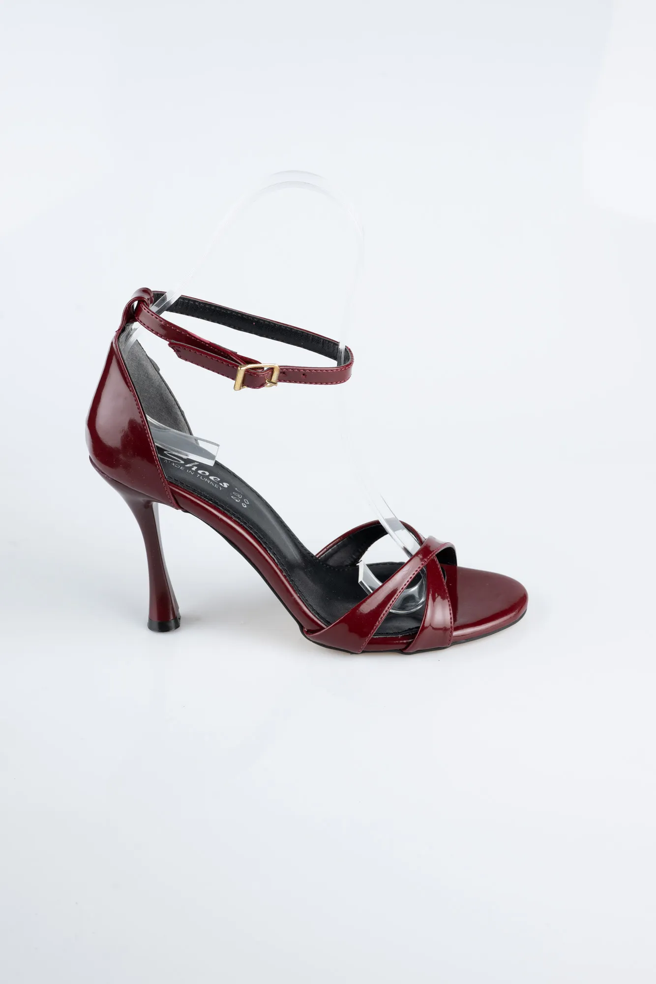 Burgundy-Patent Leather Evening Shoe ABR1156