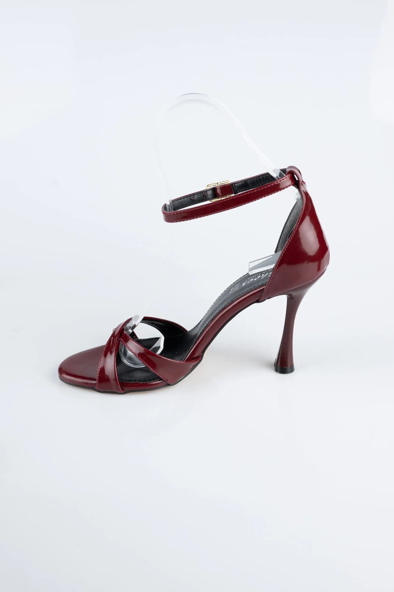 Burgundy-Patent Leather Evening Shoe ABR1156