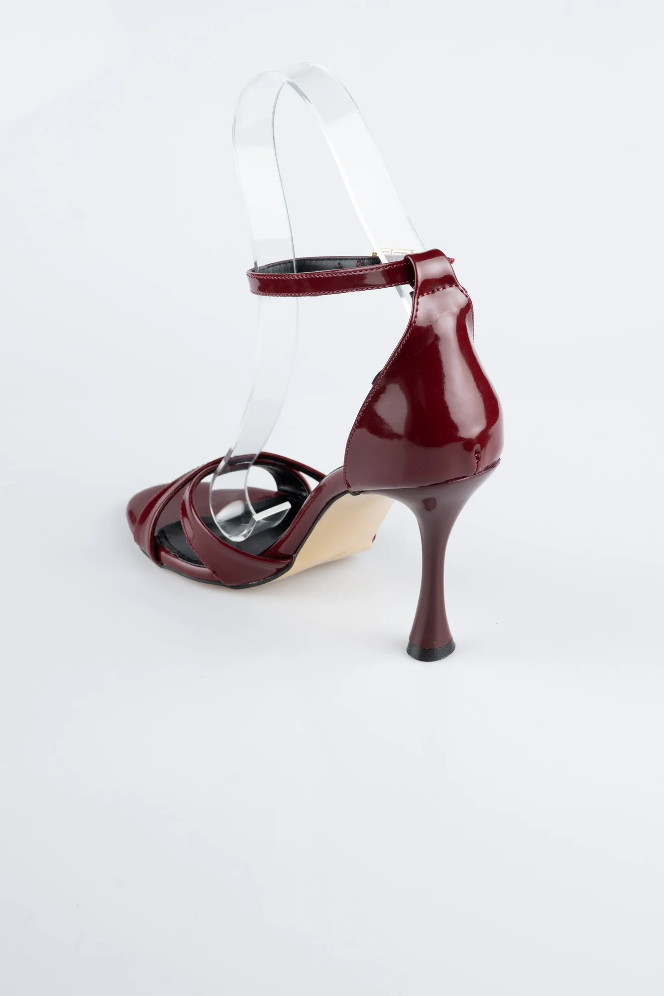Burgundy-Patent Leather Evening Shoe ABR1156
