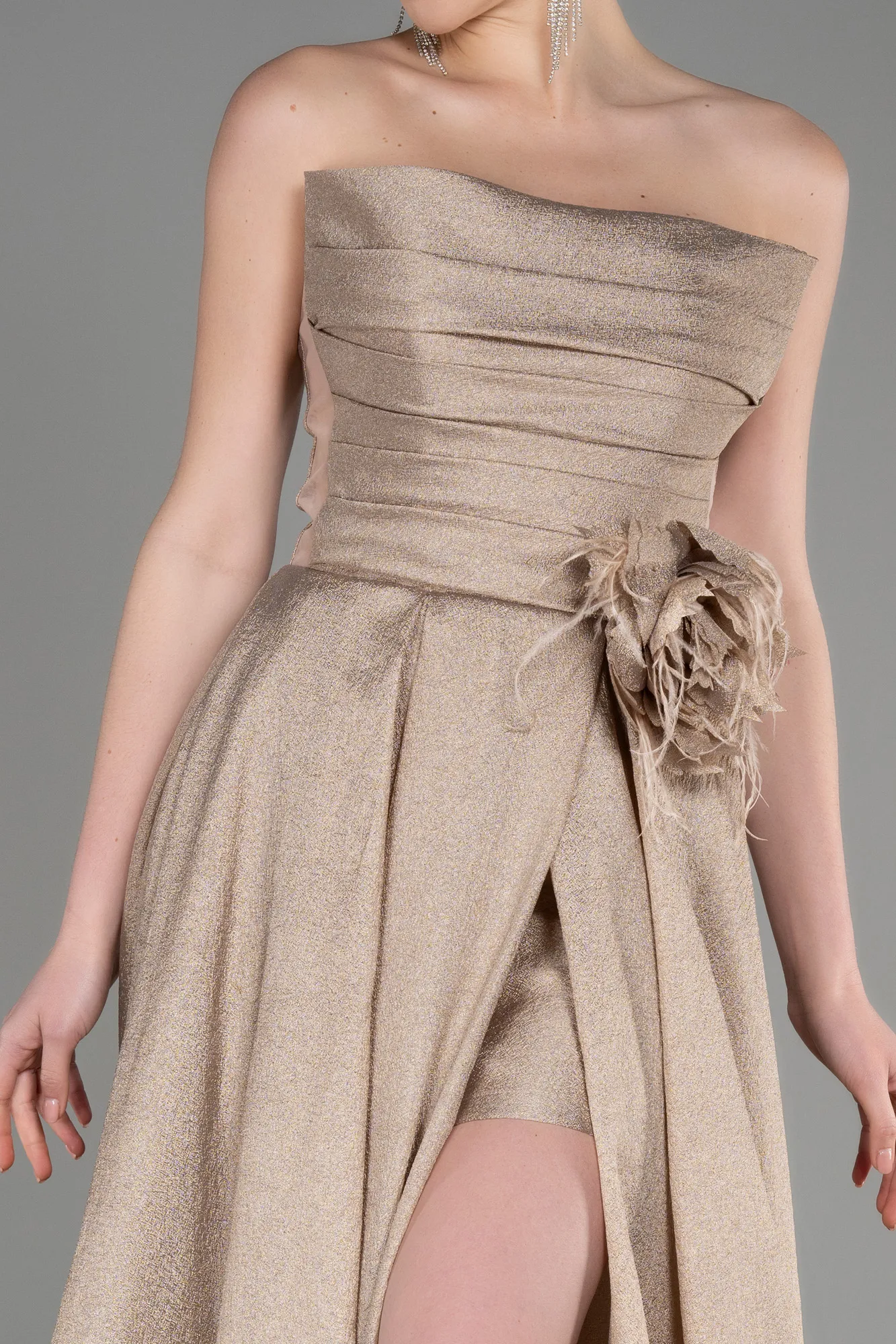 Cappuccino-Long Evening Dress ABU3793