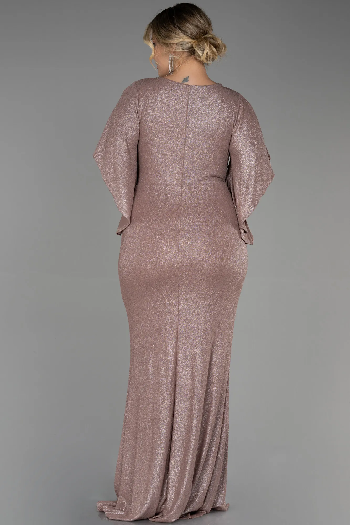 Cappuccino-Long Plus Size Evening Dress ABU3280