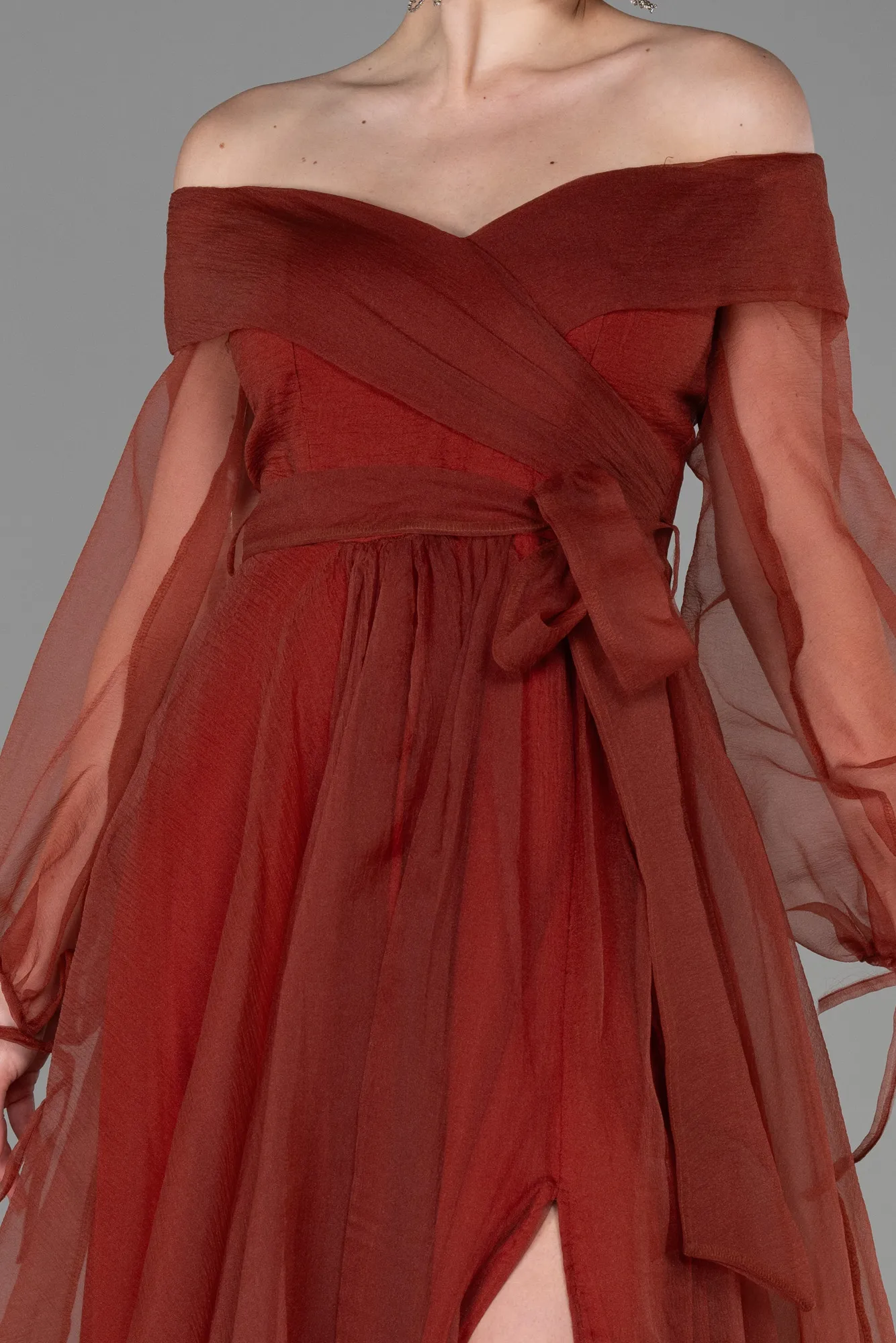 Cinnamon-Long Engagement Dress ABU1468