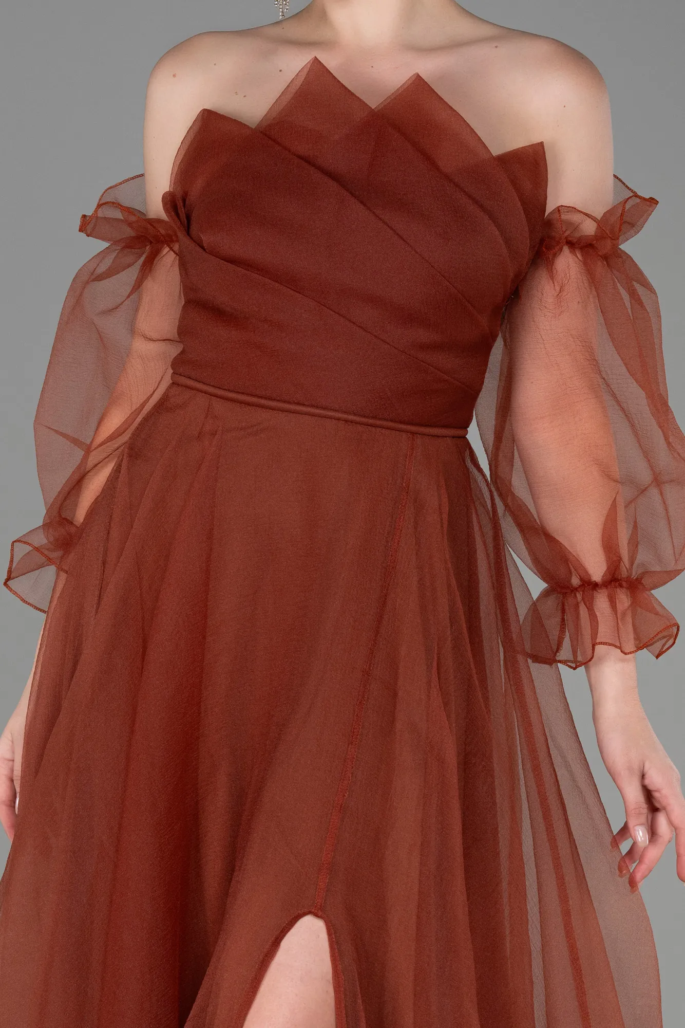 Cinnamon-Long Evening Dress ABU2076