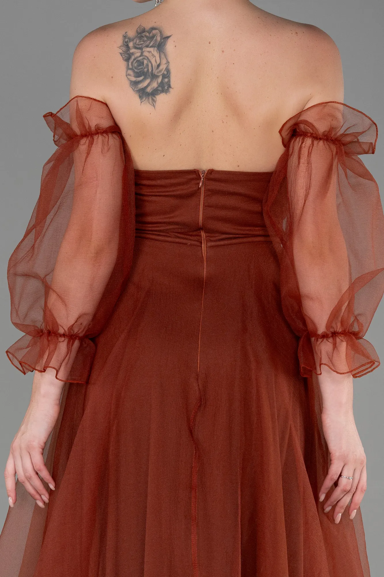 Cinnamon-Long Evening Dress ABU2076