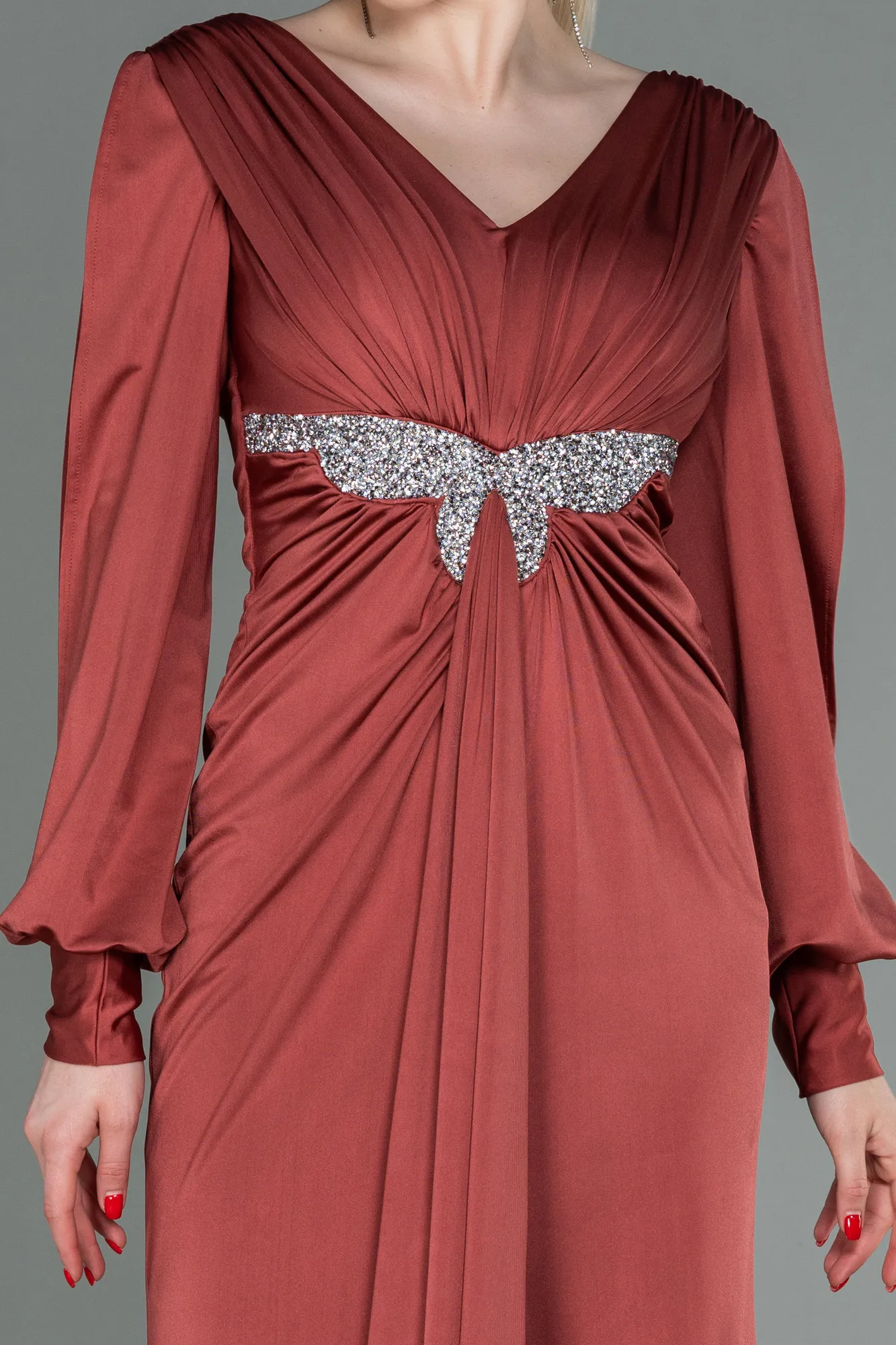 Cinnamon-Long Evening Dress ABU2901