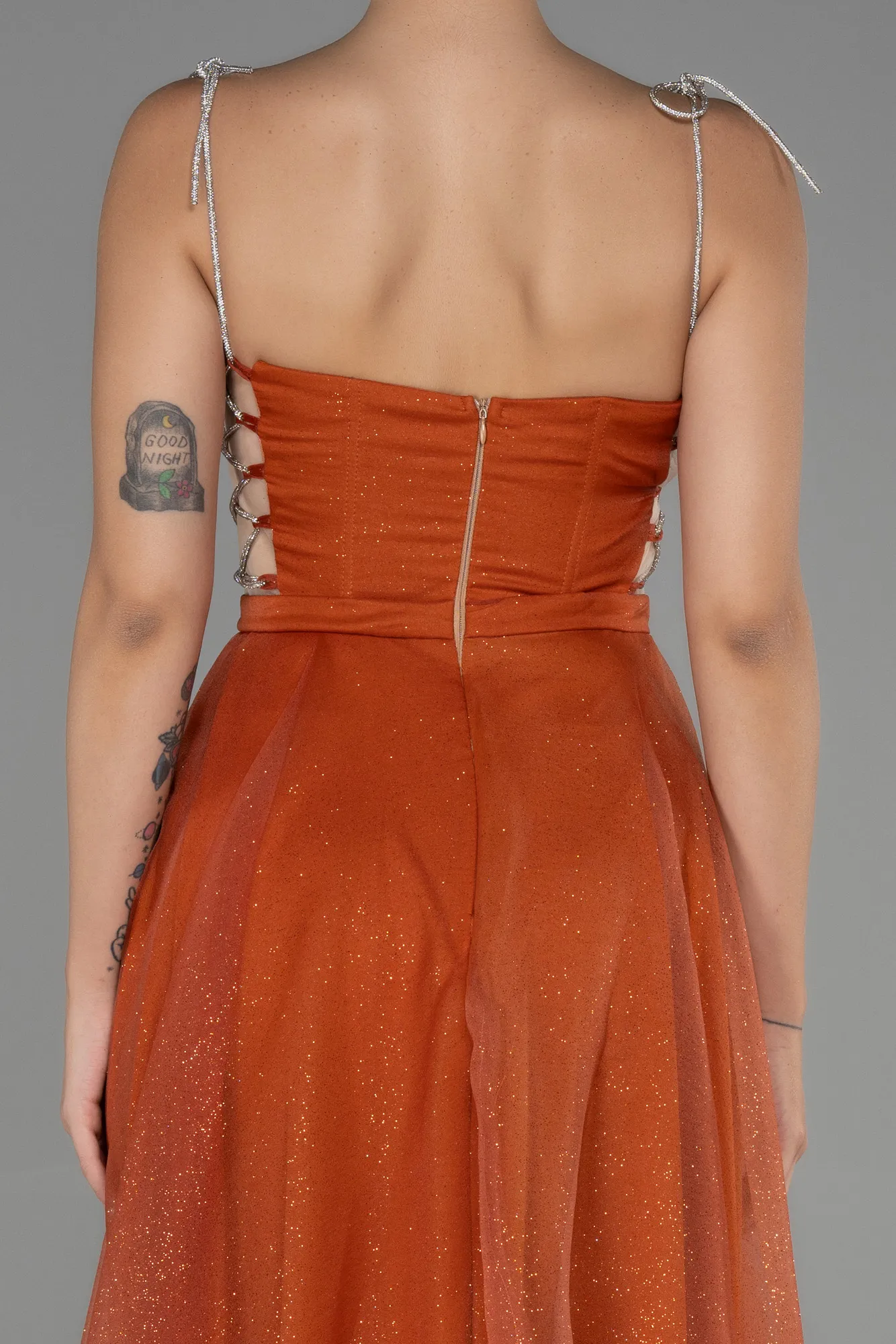 Cinnamon-Long Evening Dress ABU3311