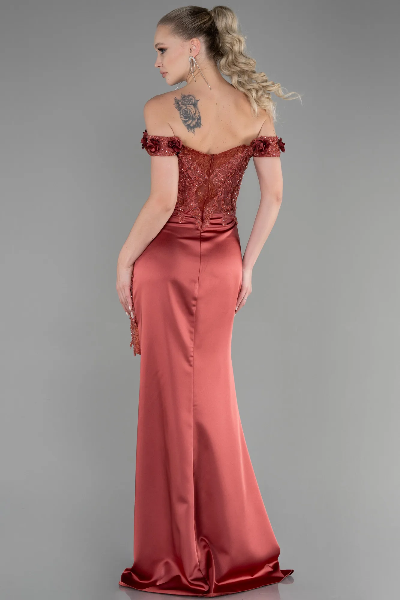 Cinnamon-Long Evening Dress ABU3384