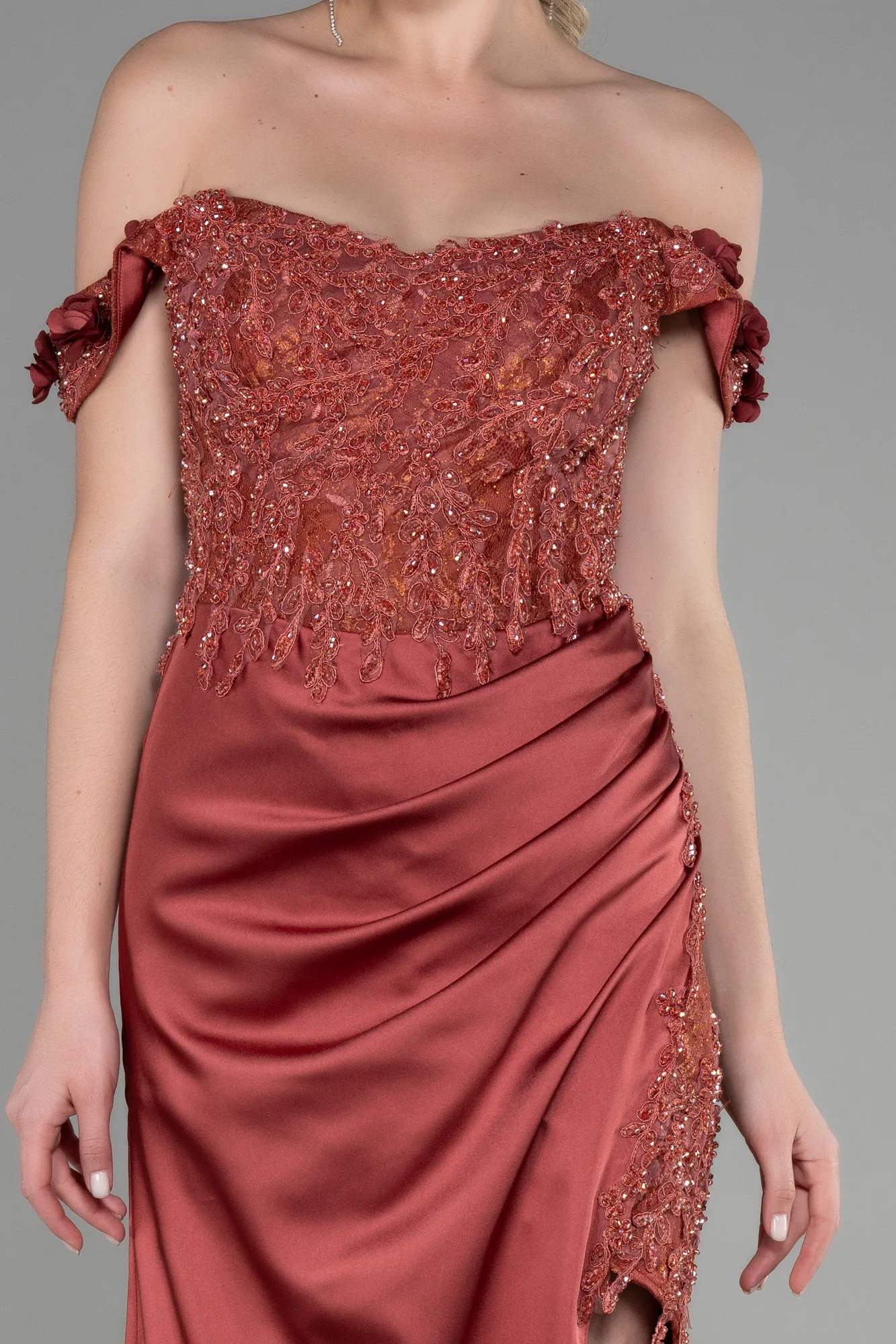 Cinnamon-Long Evening Dress ABU3384