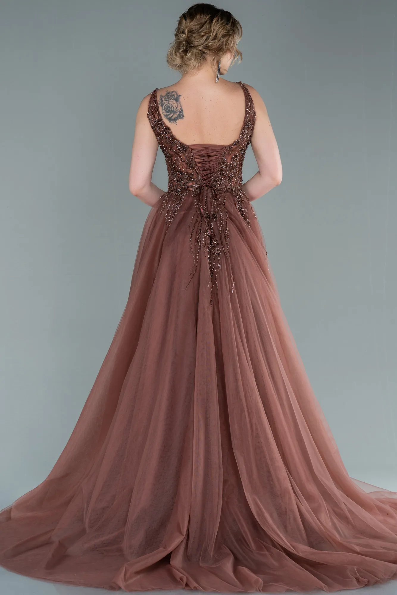 Cinnamon-Long Haute Couture ABU2376