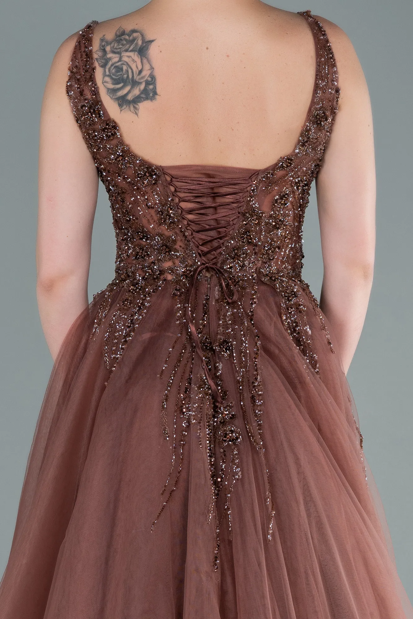 Cinnamon-Long Haute Couture ABU2376