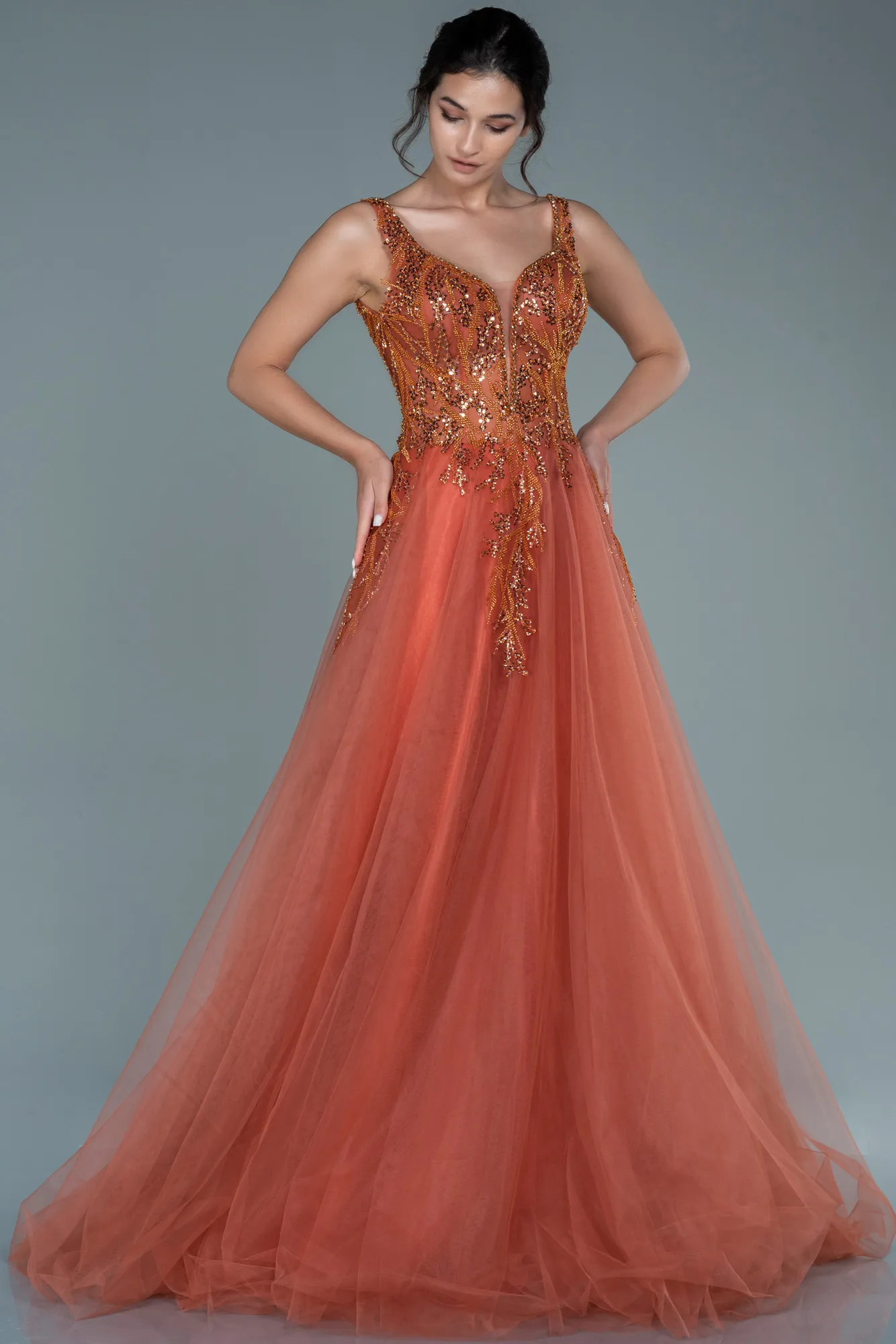 Cinnamon-Long Haute Couture ABU2627