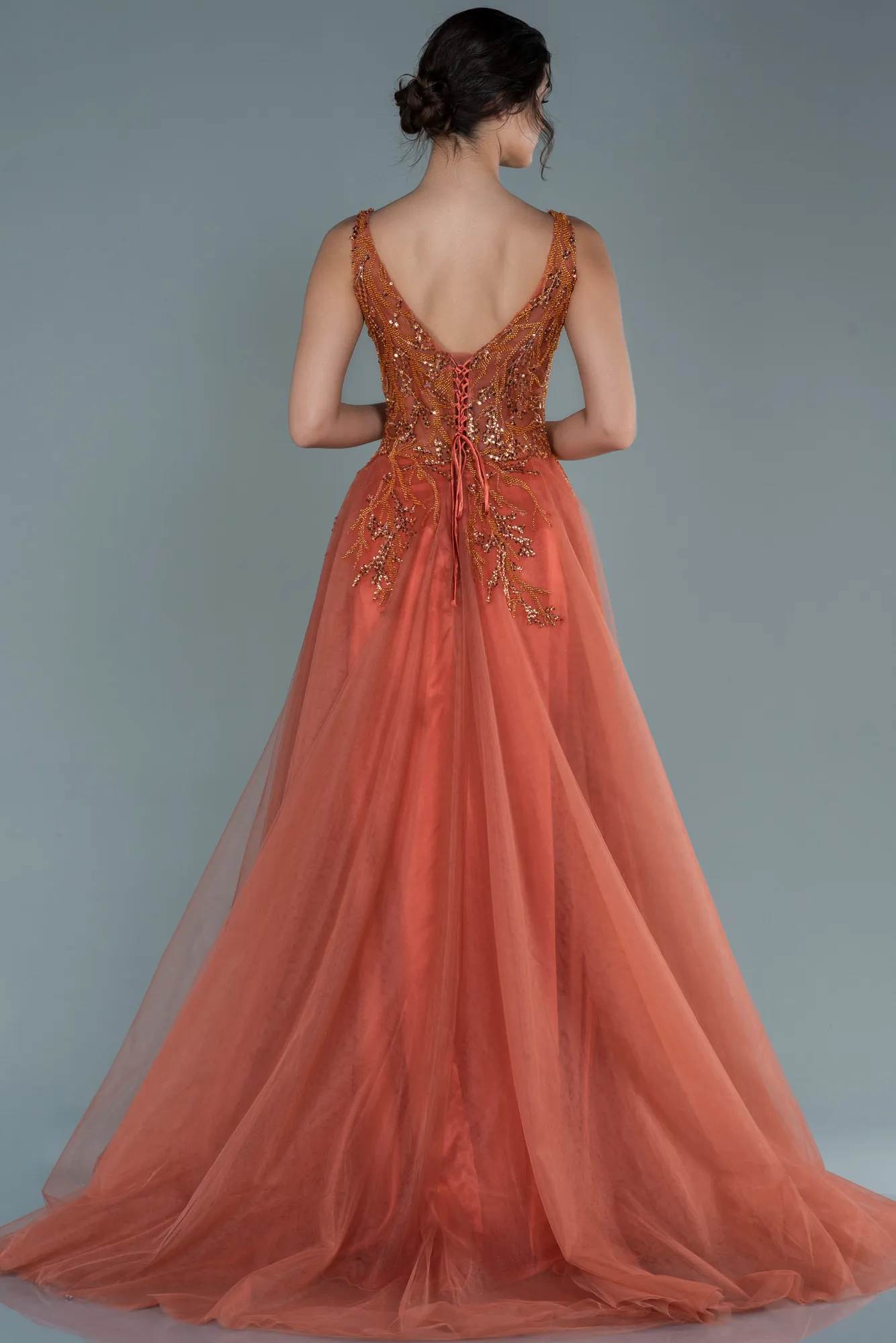 Cinnamon-Long Haute Couture ABU2627