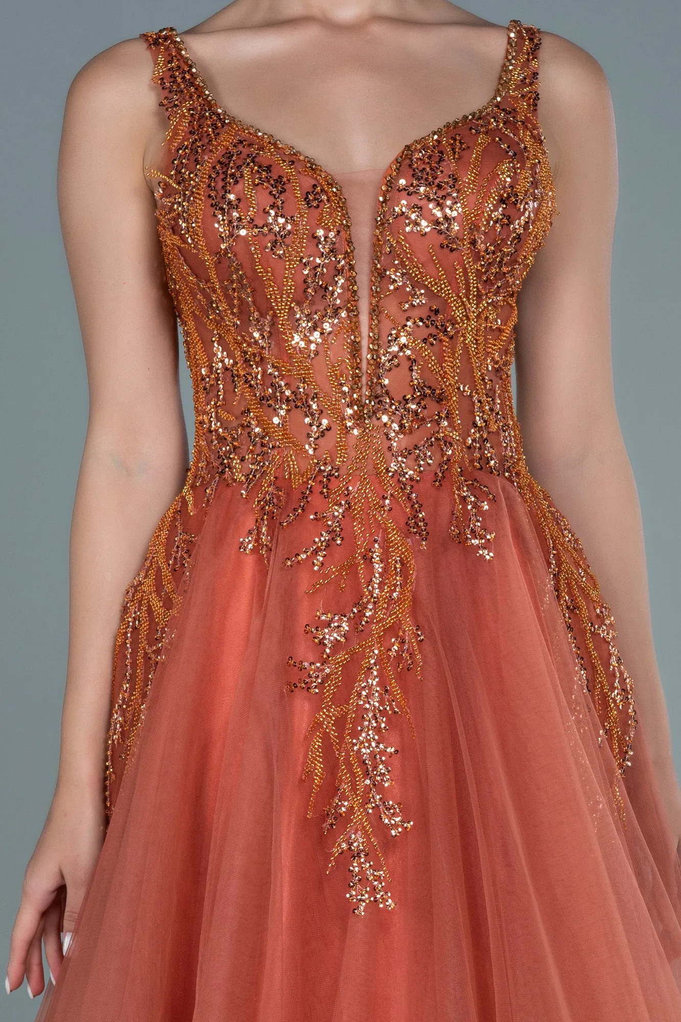 Cinnamon-Long Haute Couture ABU2627