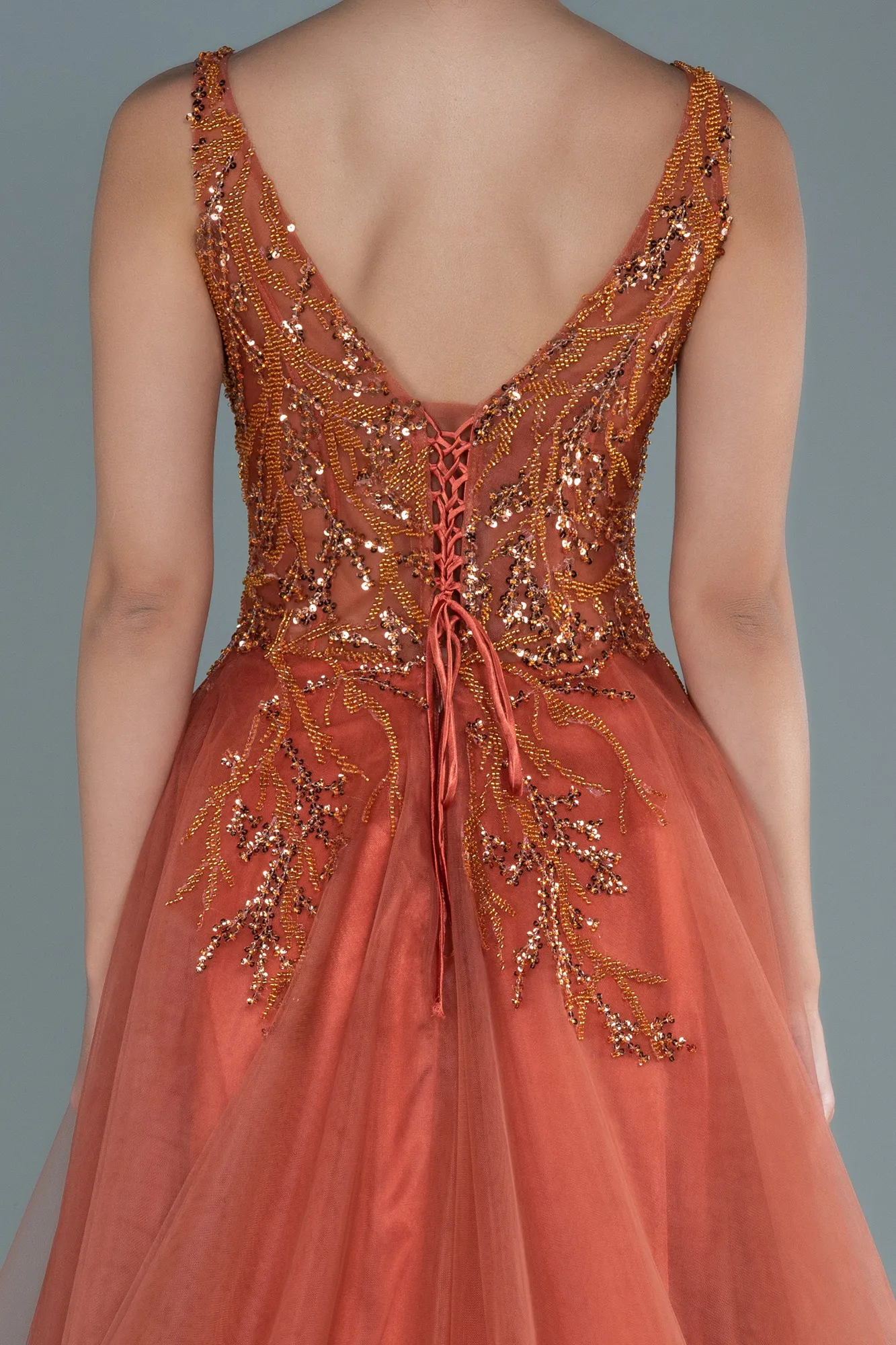 Cinnamon-Long Haute Couture ABU2627