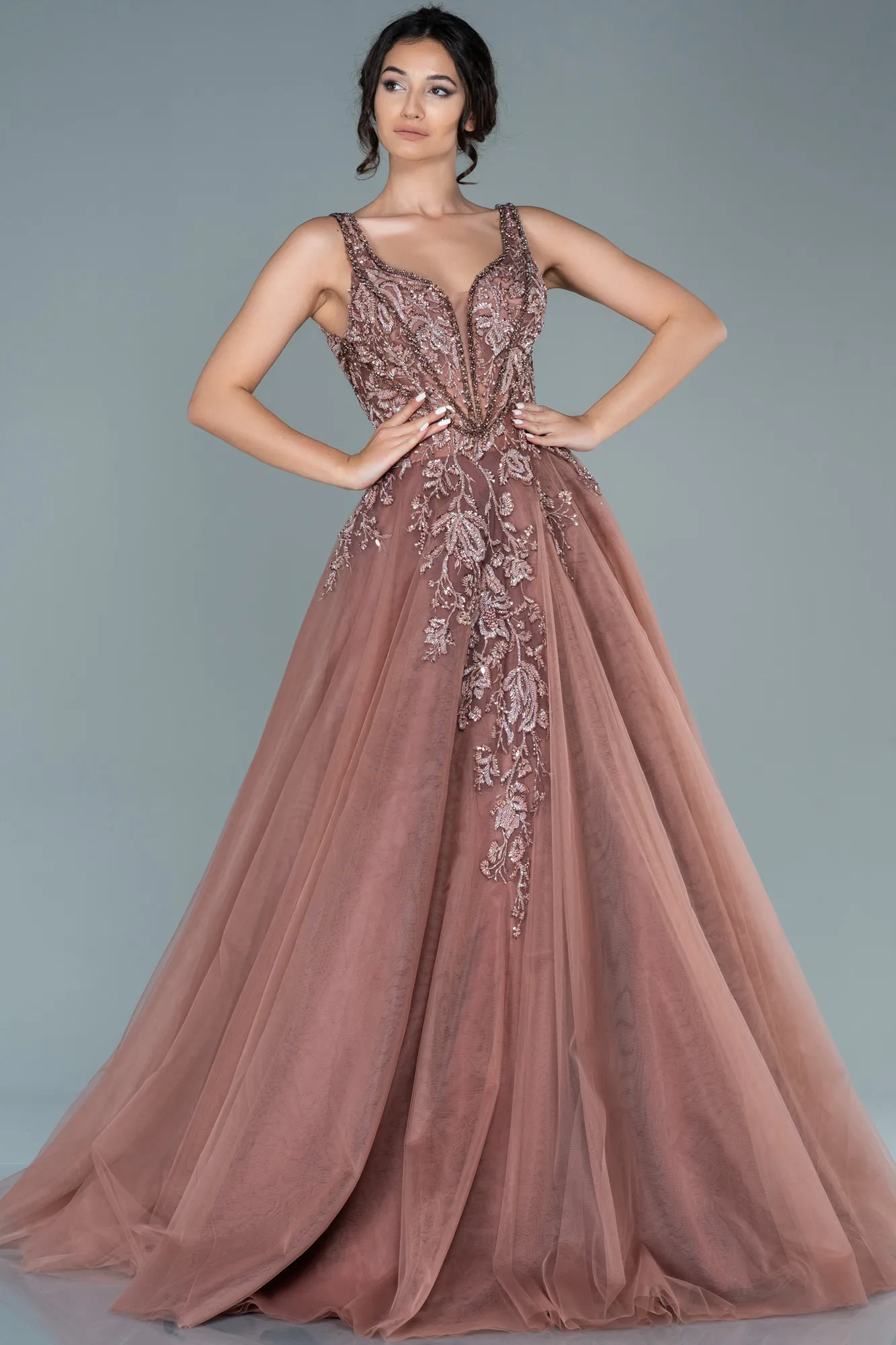 Cinnamon-Long Haute Couture ABU2674
