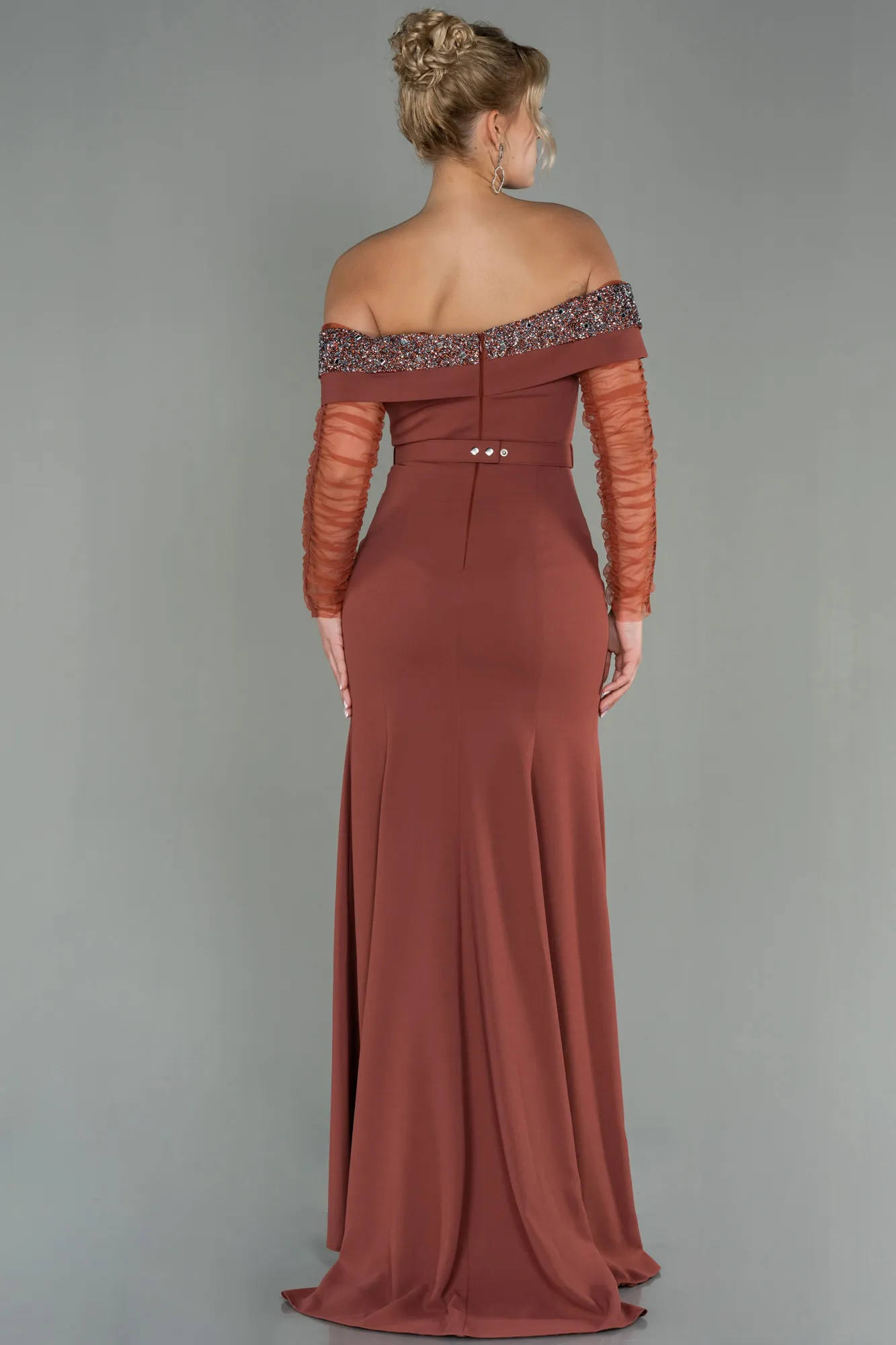 Cinnamon-Long Mermaid Prom Dress ABU2998