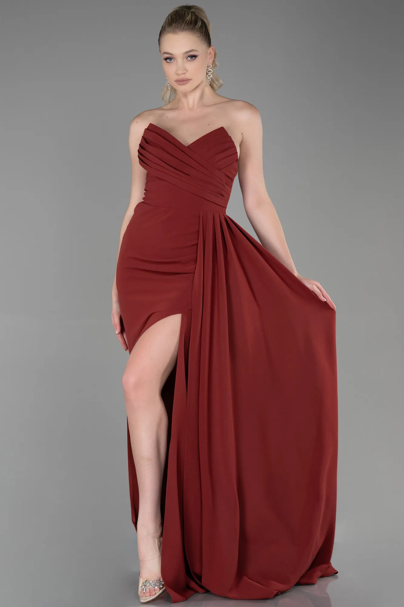 Cinnamon-Long Prom Gown ABU3344