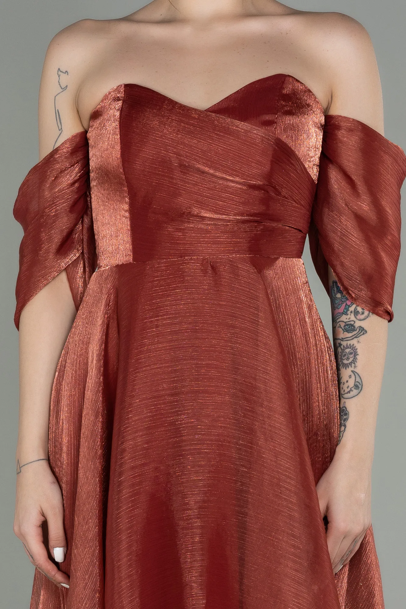 Cinnamon-Midi Evening Dress ABK1850