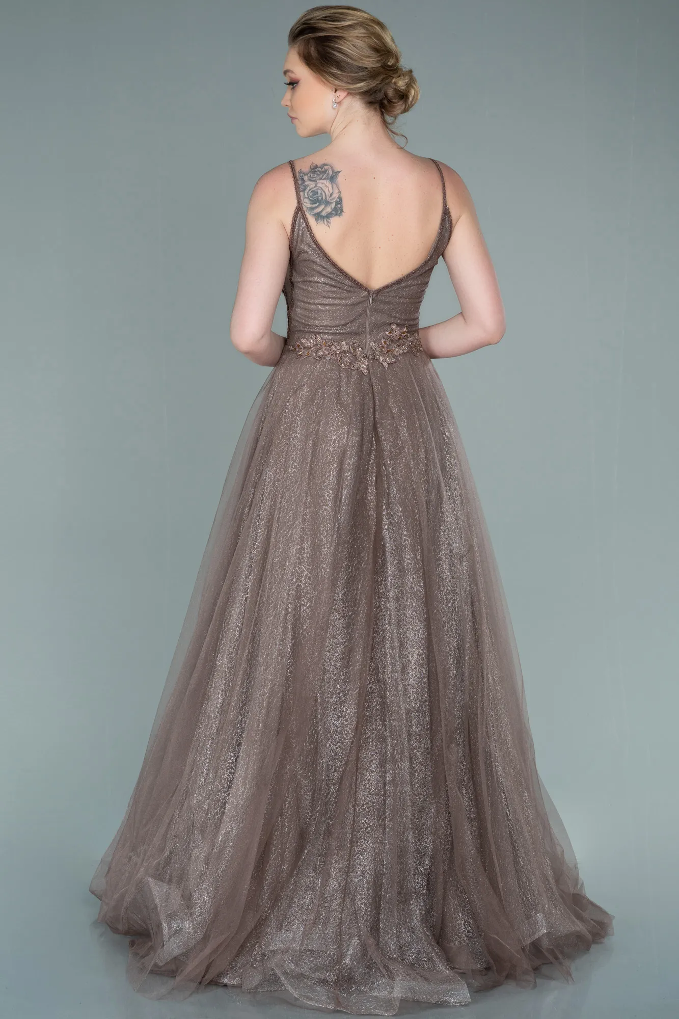 Copper-Long Engagement Dress ABU1442