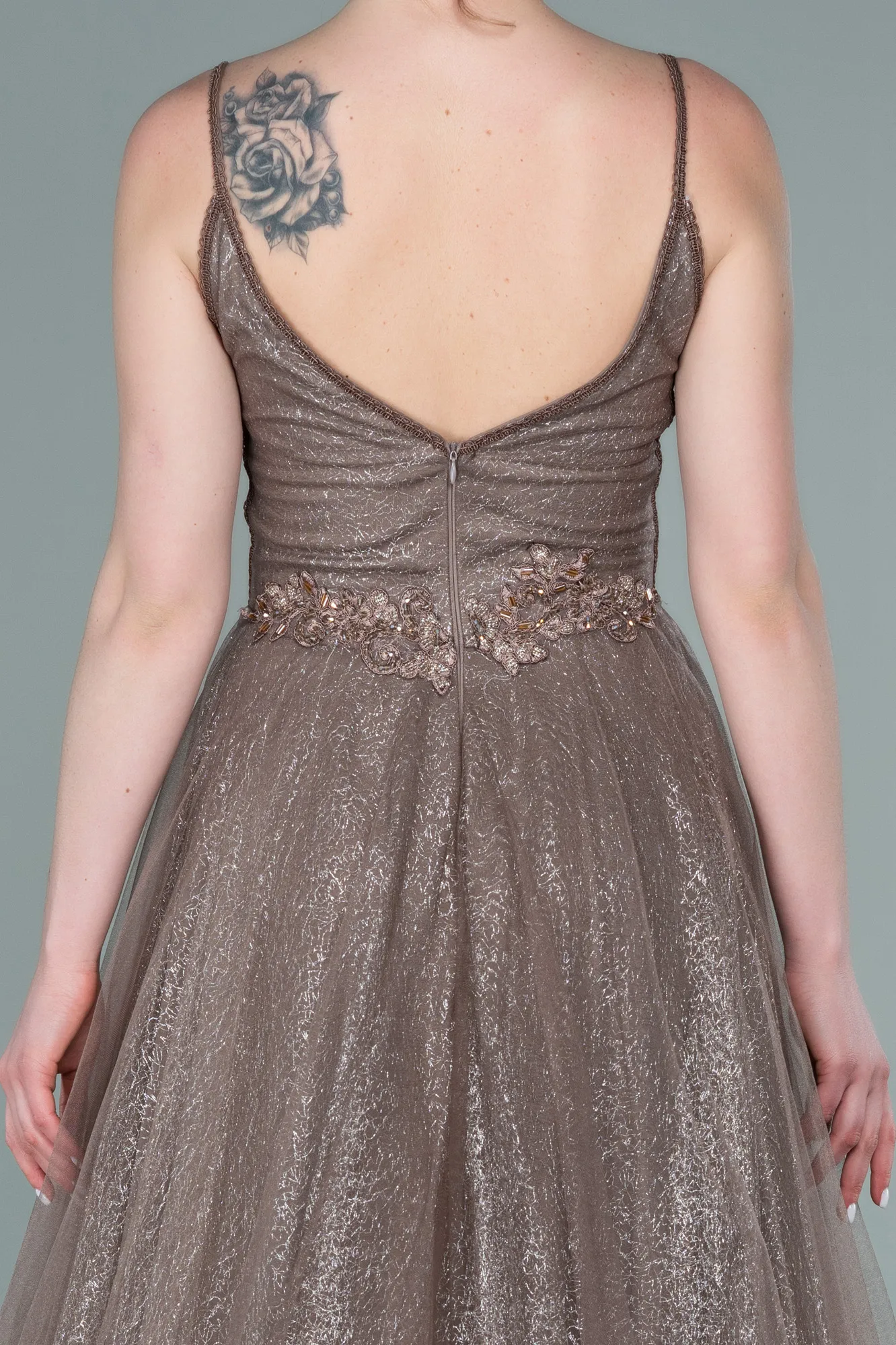 Copper-Long Engagement Dress ABU1442