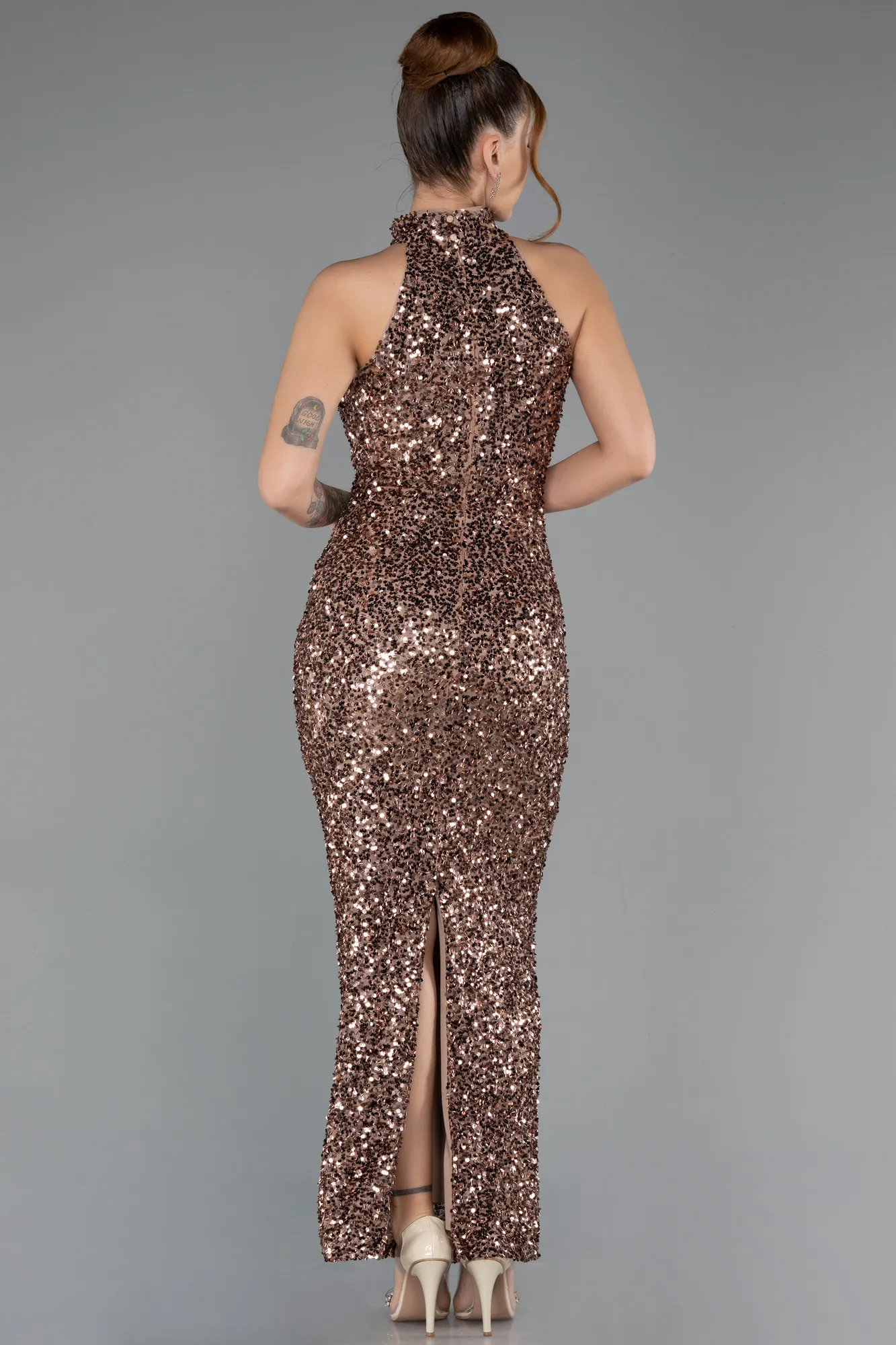 Copper-Long Evening Dress ABK2474