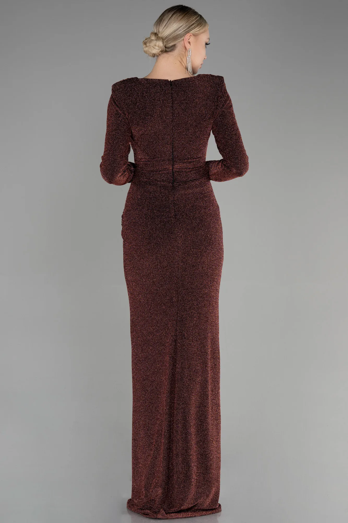 Copper-Long Evening Dress ABU2634