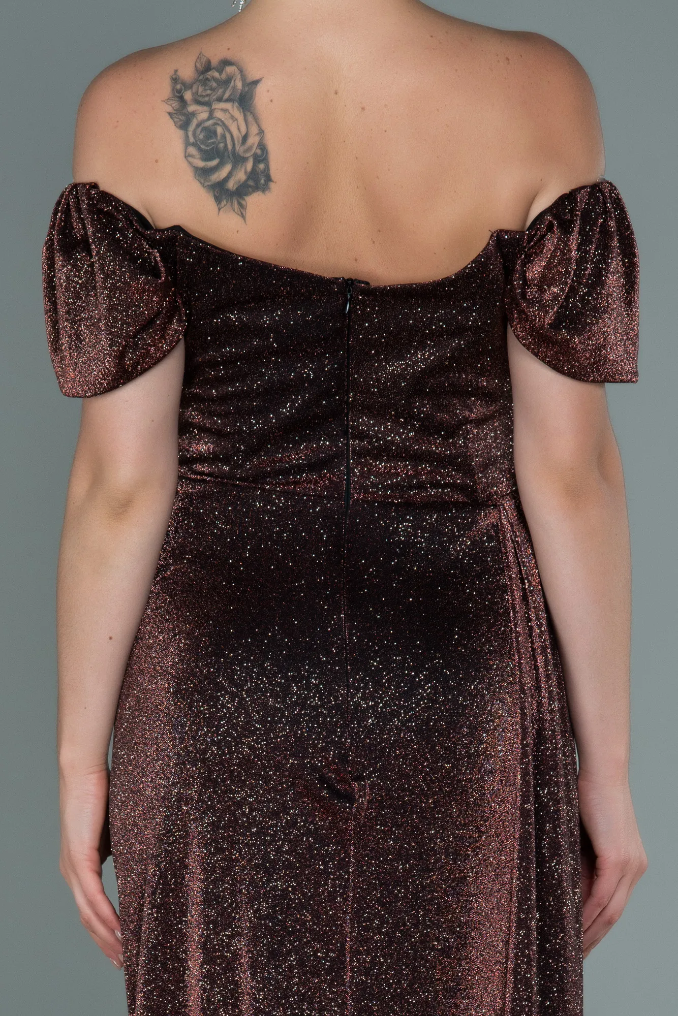 Copper-Long Evening Dress ABU2657