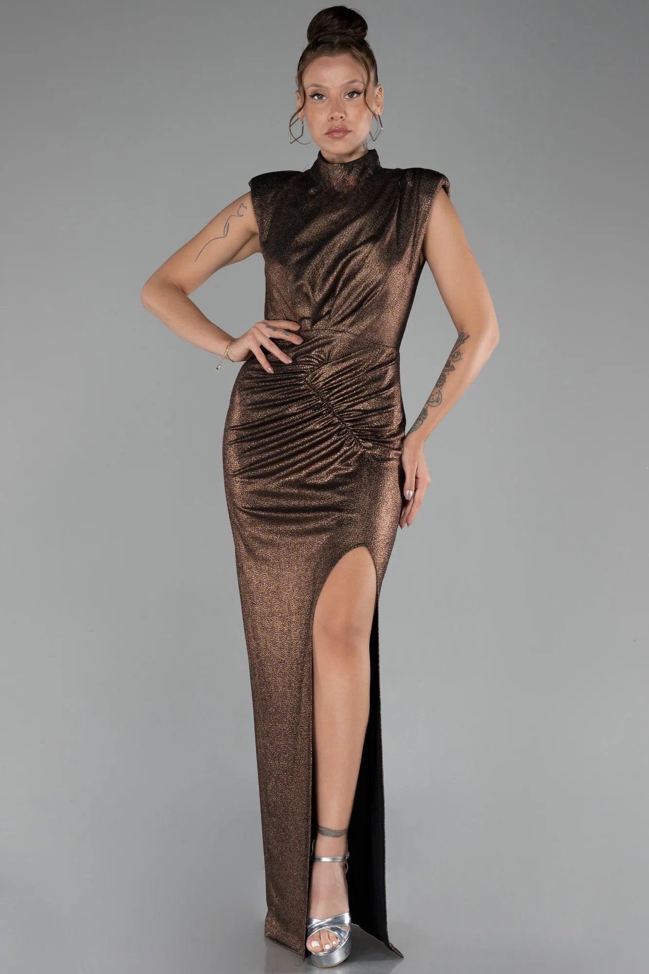 Copper-Long Evening Dress ABU4369