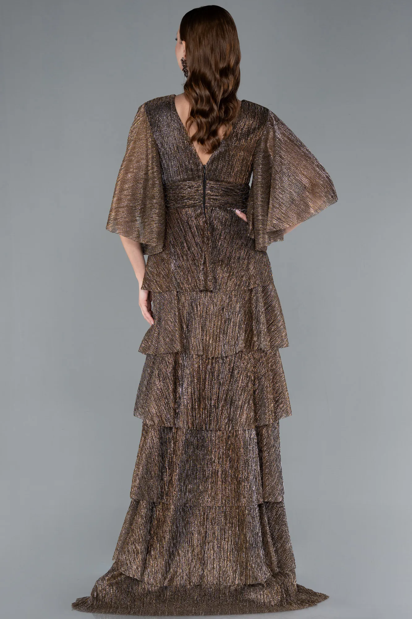 Copper-Long Evening Dress ABU4552