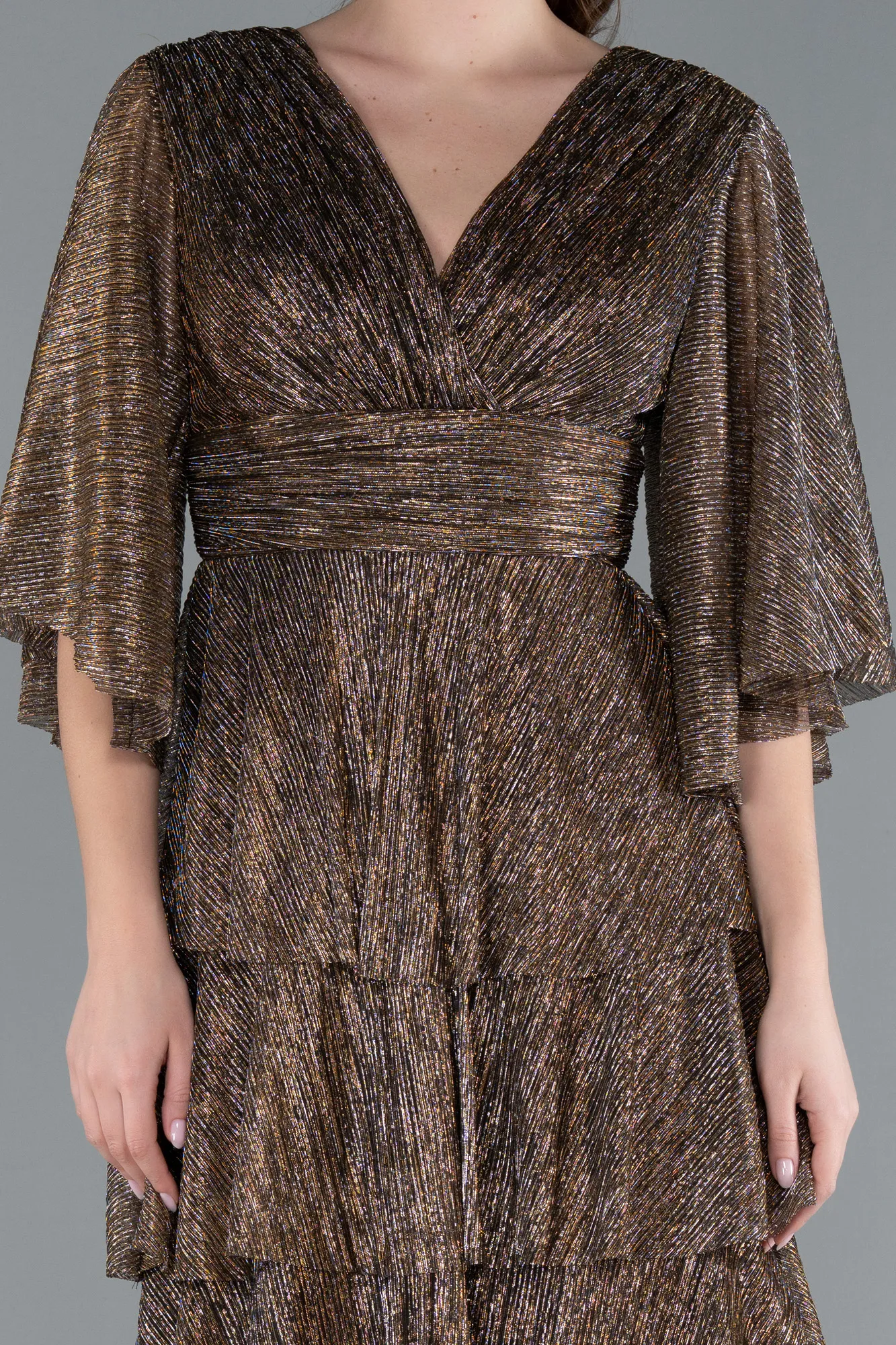 Copper-Long Evening Dress ABU4552