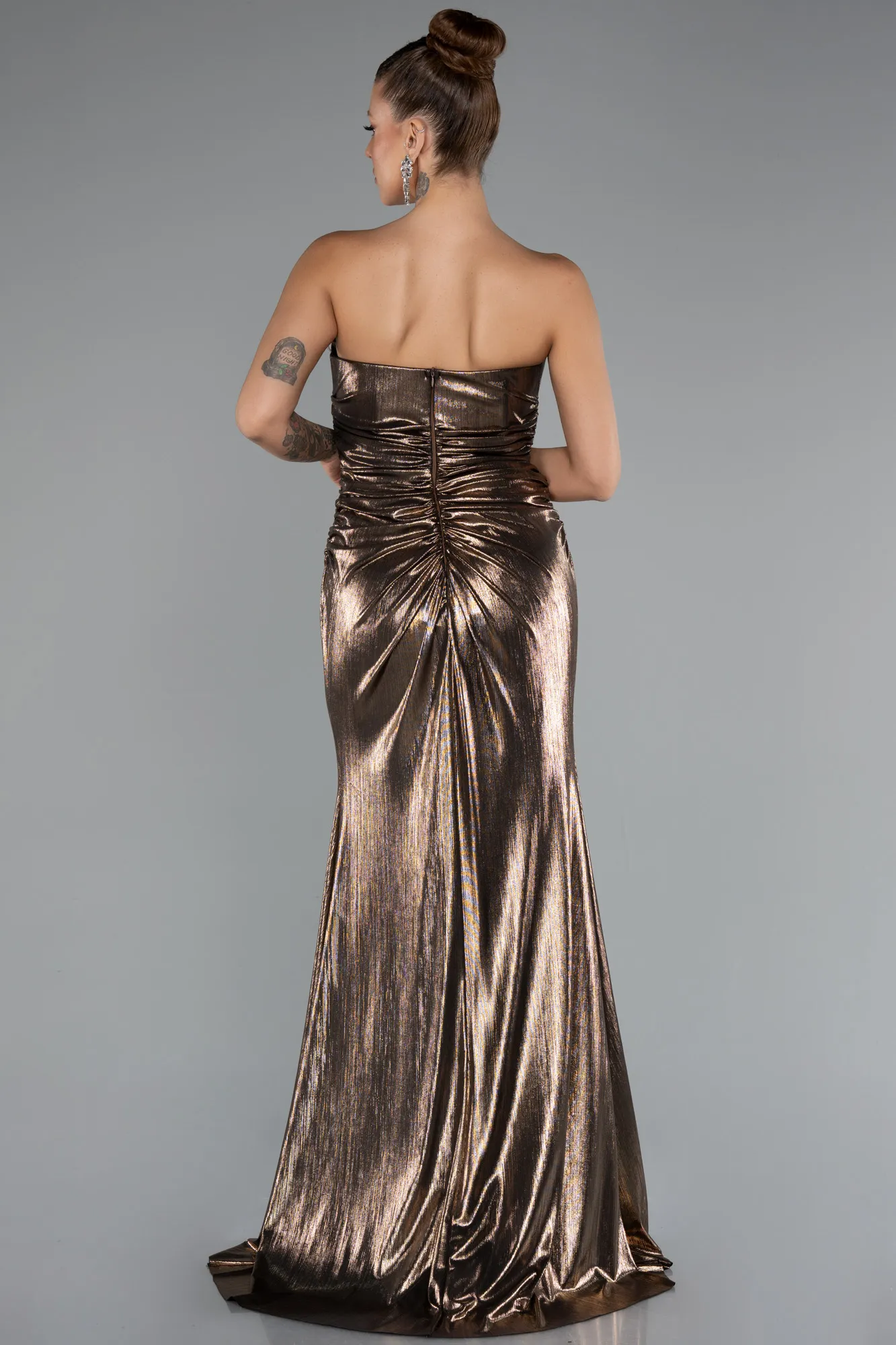 Copper-Long Evening Dress ABU4623