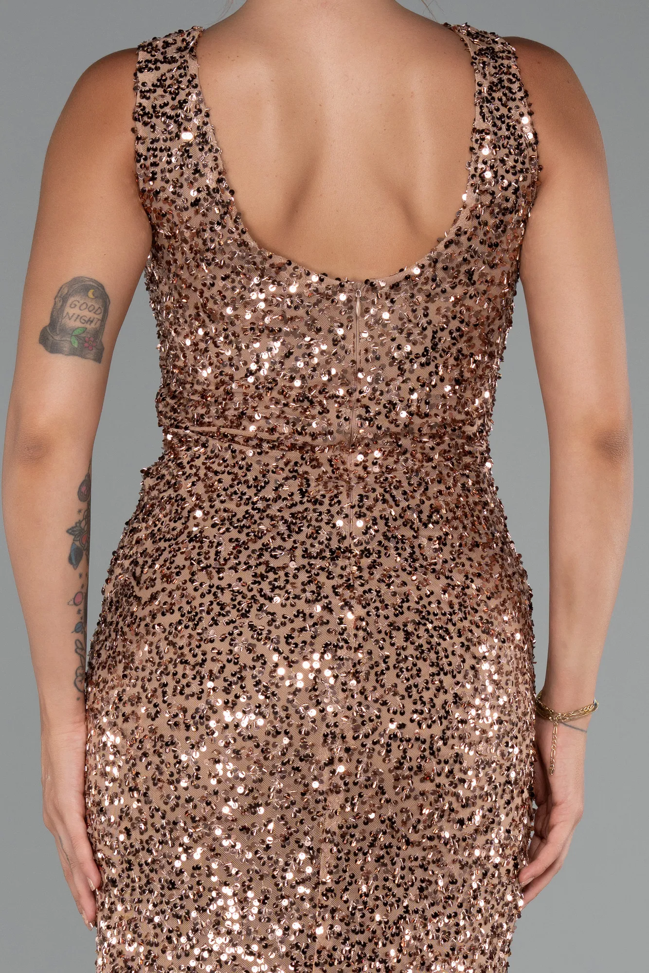 Copper-Long Evening Dress ABU5281