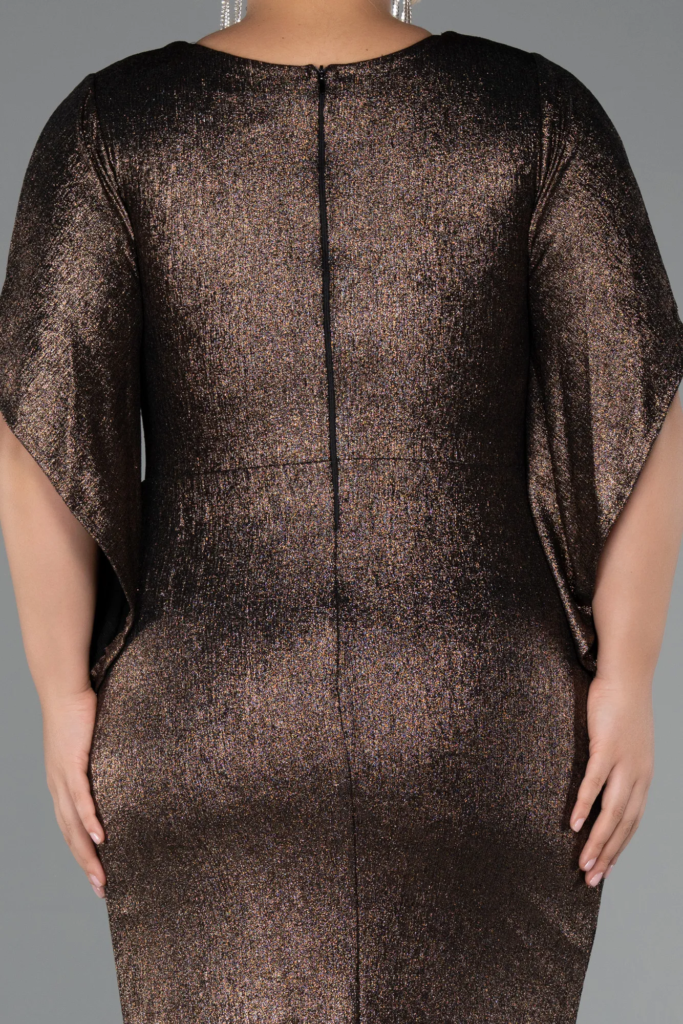 Copper-Long Plus Size Evening Dress ABU3280