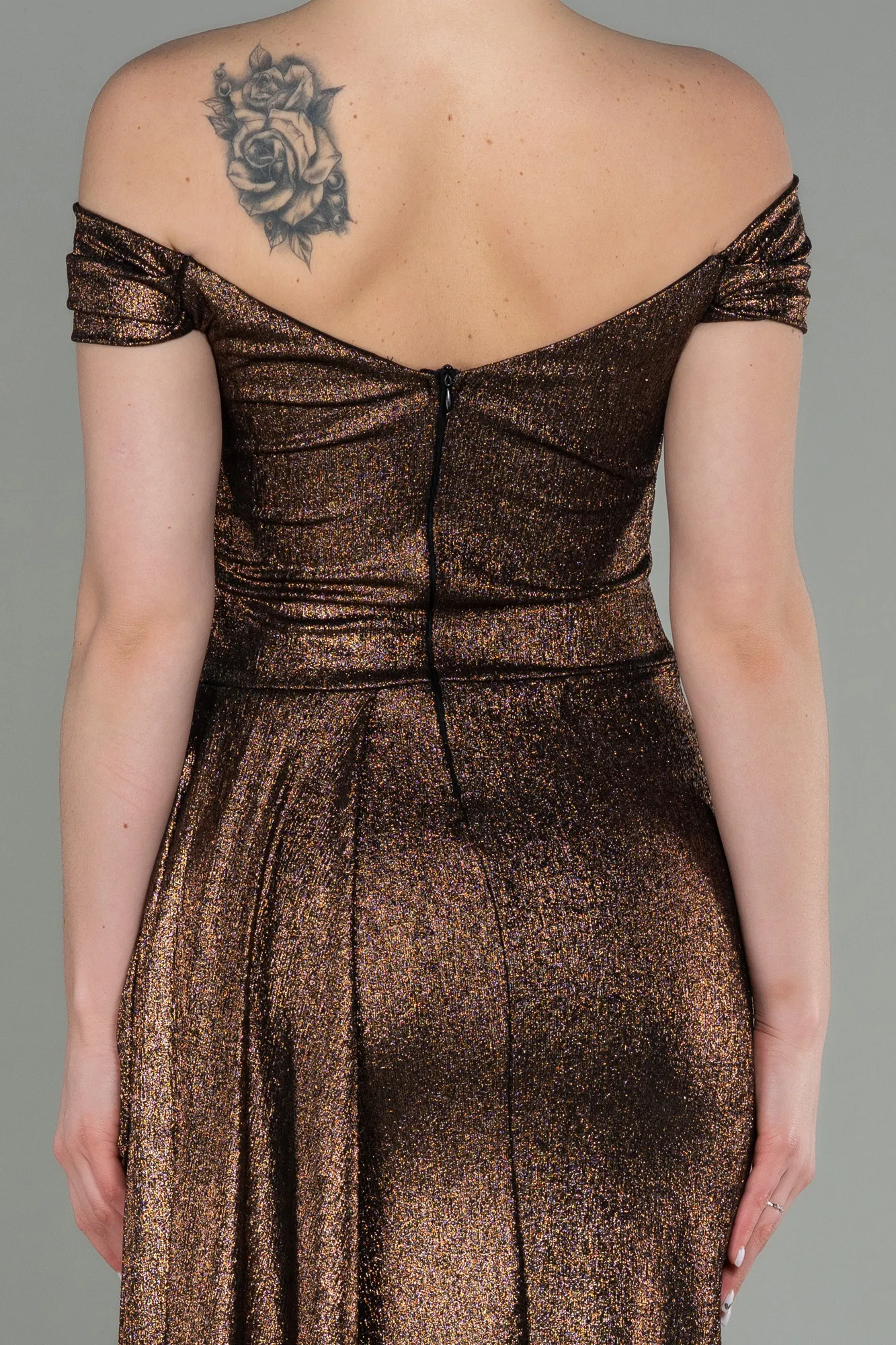 Copper-Midi Invitation Dress ABK1239