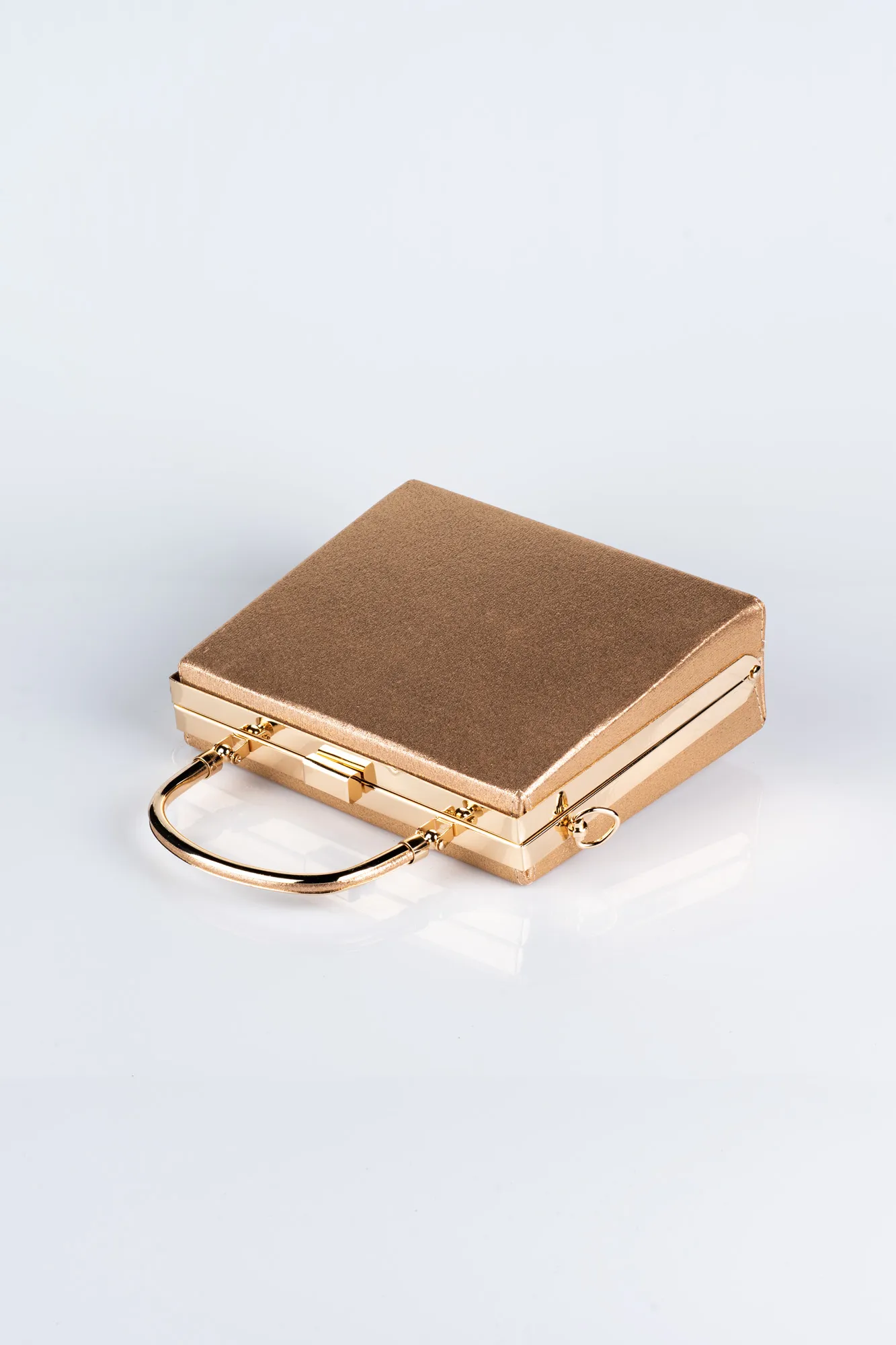 Copper-Plaster Fabric Box Bag V294