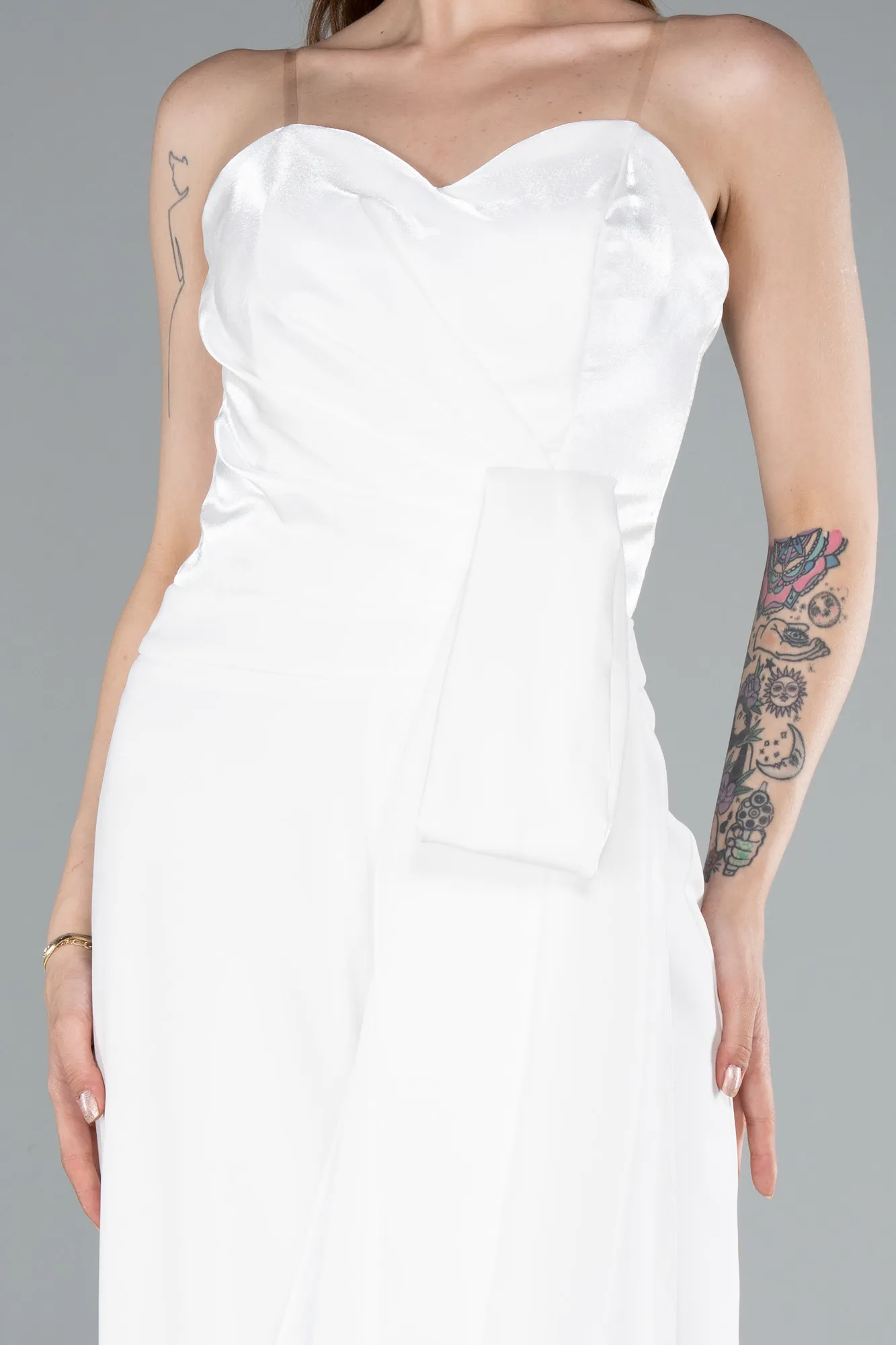 Ecru-Cocktail Dress ABT130